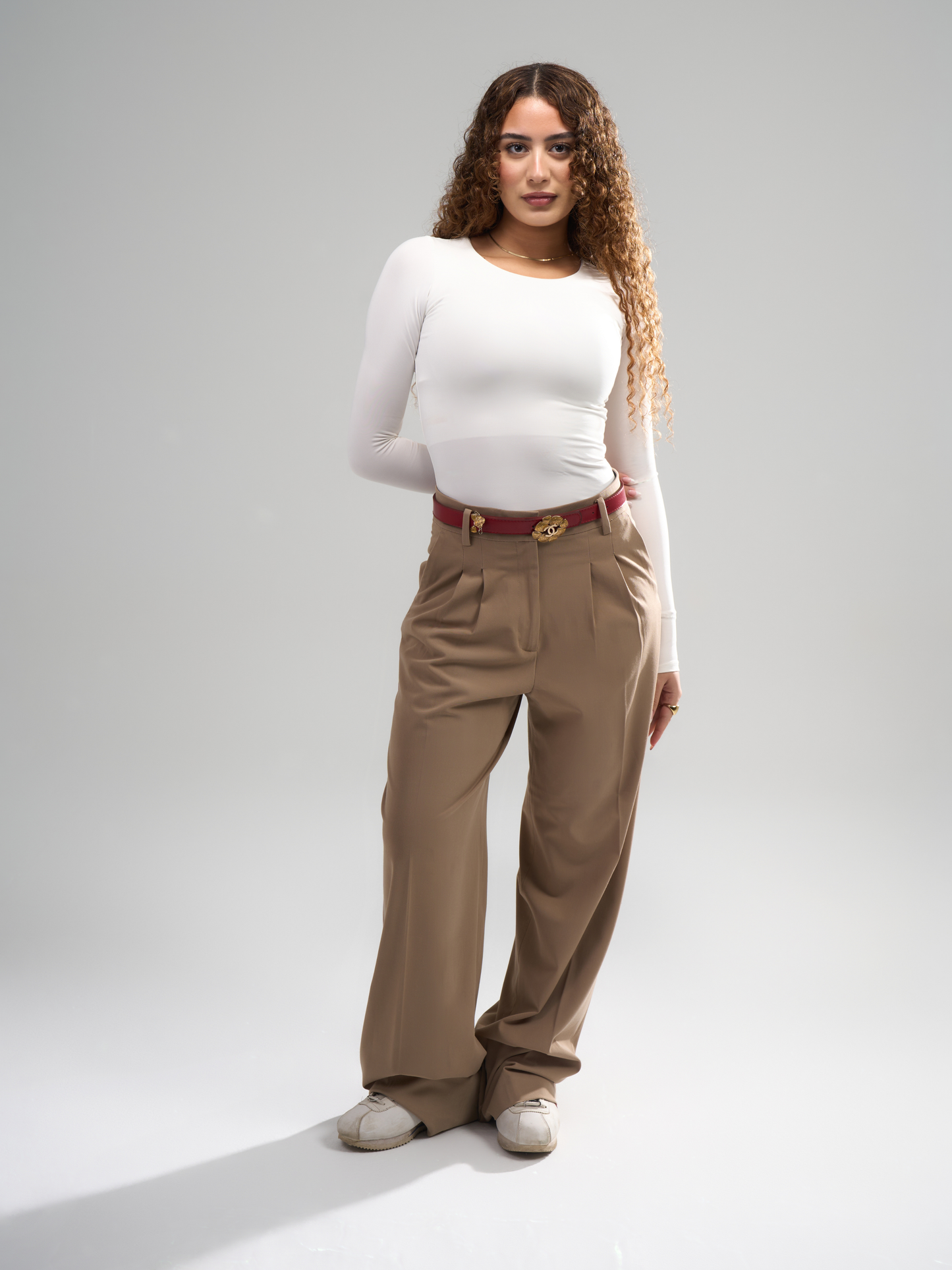 Scoop Neck Top - White