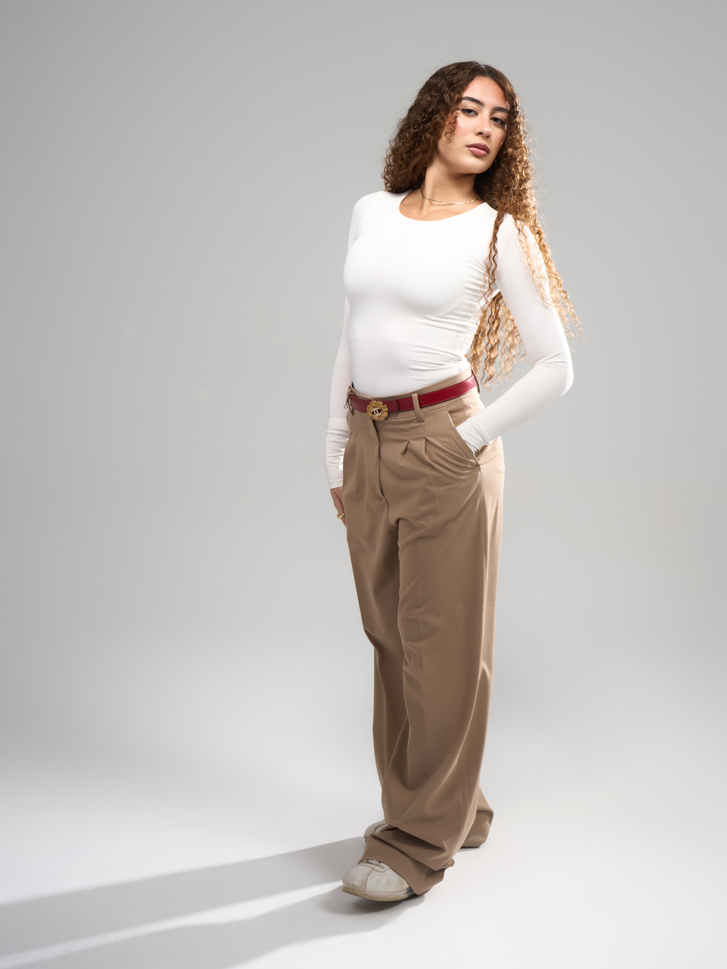 Scoop Neck Top - White