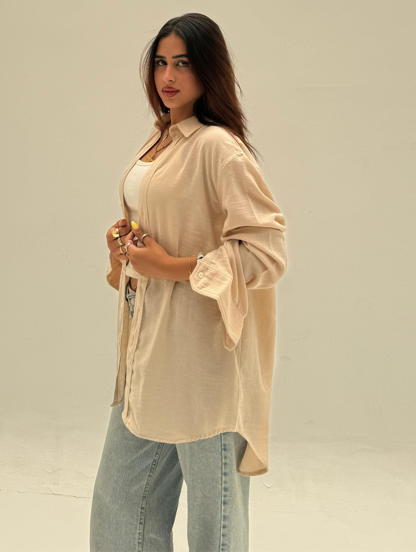 Beige Coastal Shirt