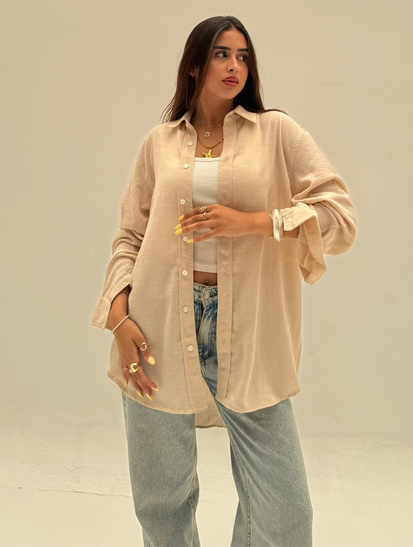 Beige Coastal Shirt