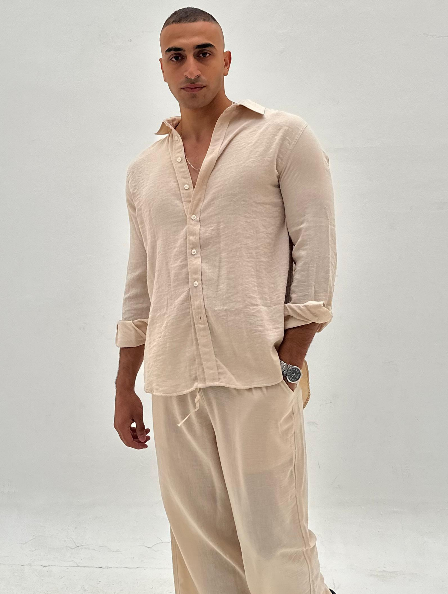 Beige Coastal Shirt