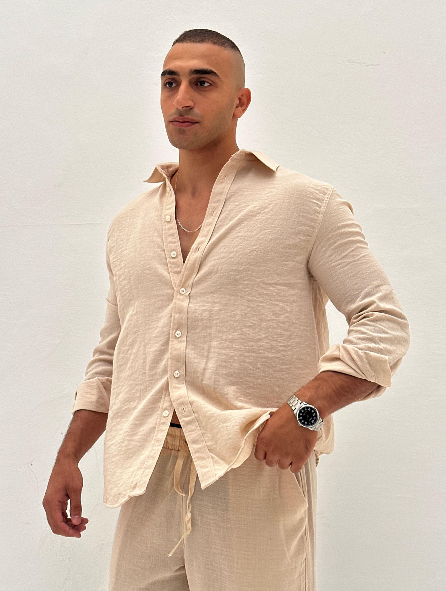 Beige Coastal Shirt
