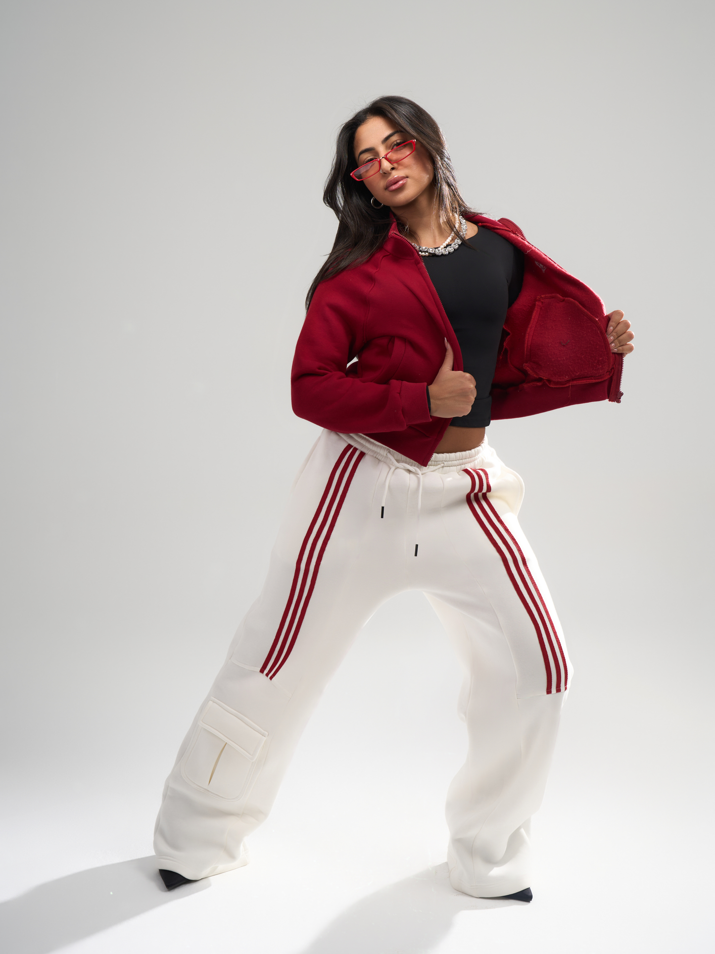Striped Pants - Red