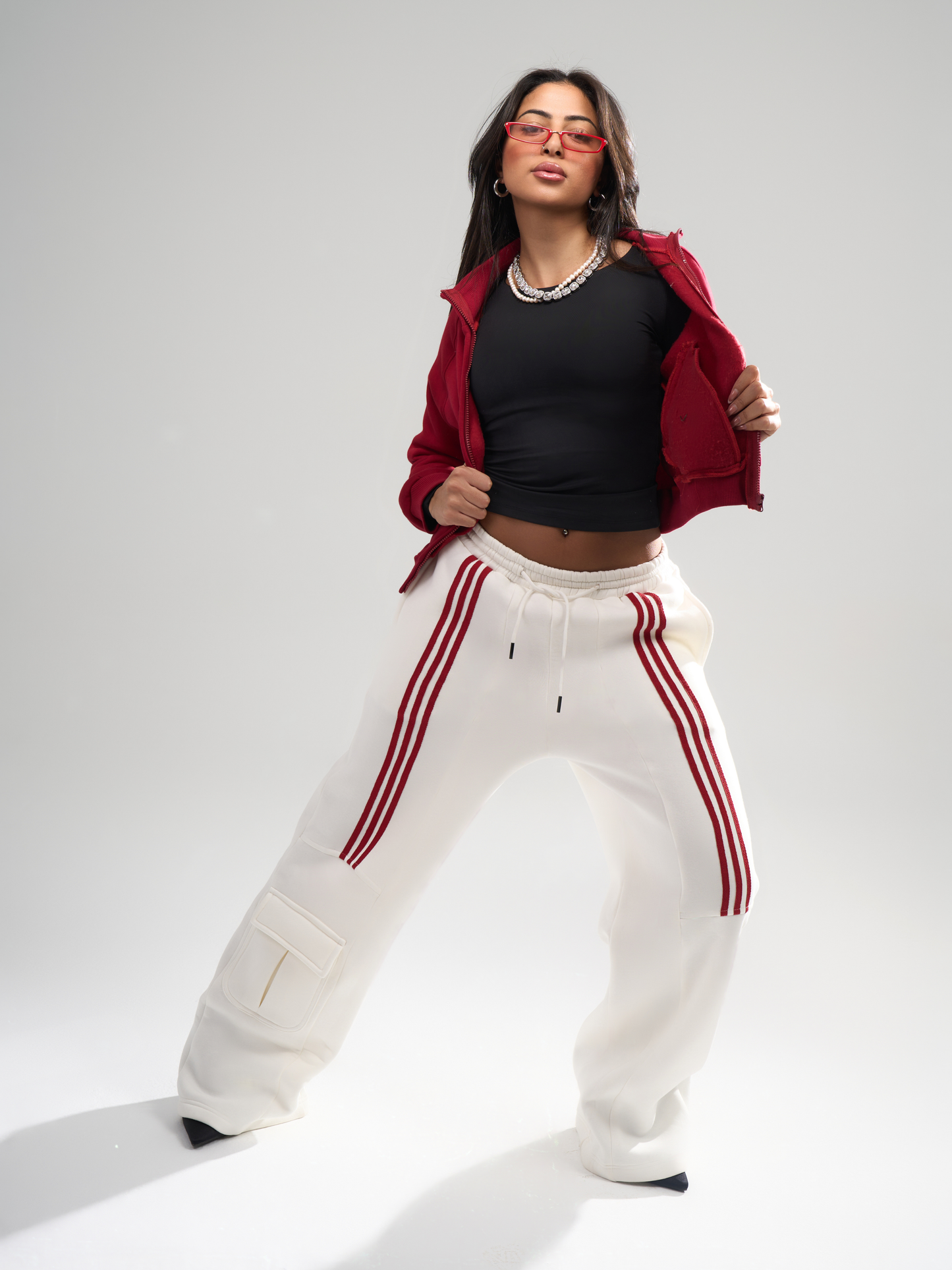 Striped Pants - Red
