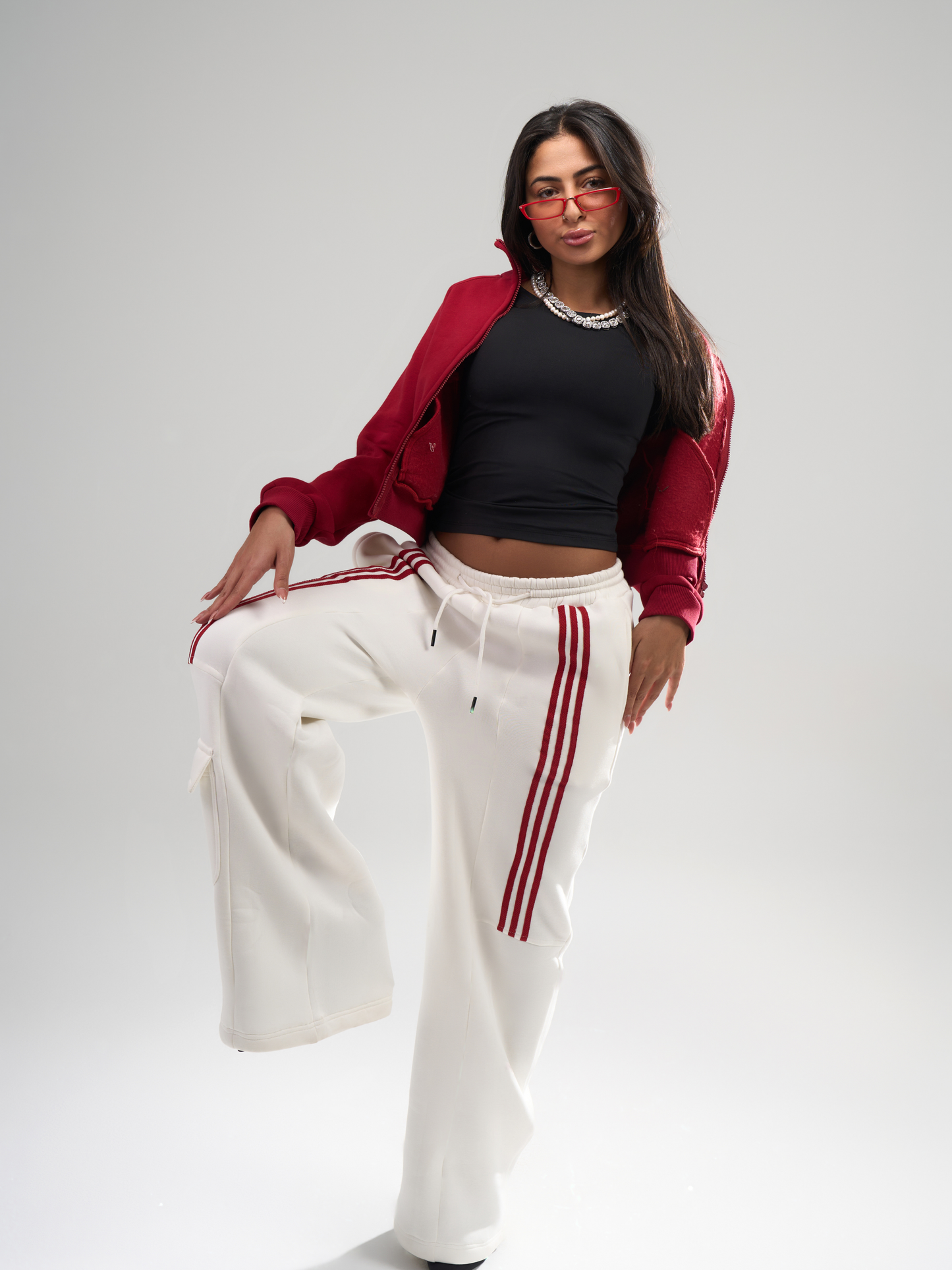 Striped Pants - Red