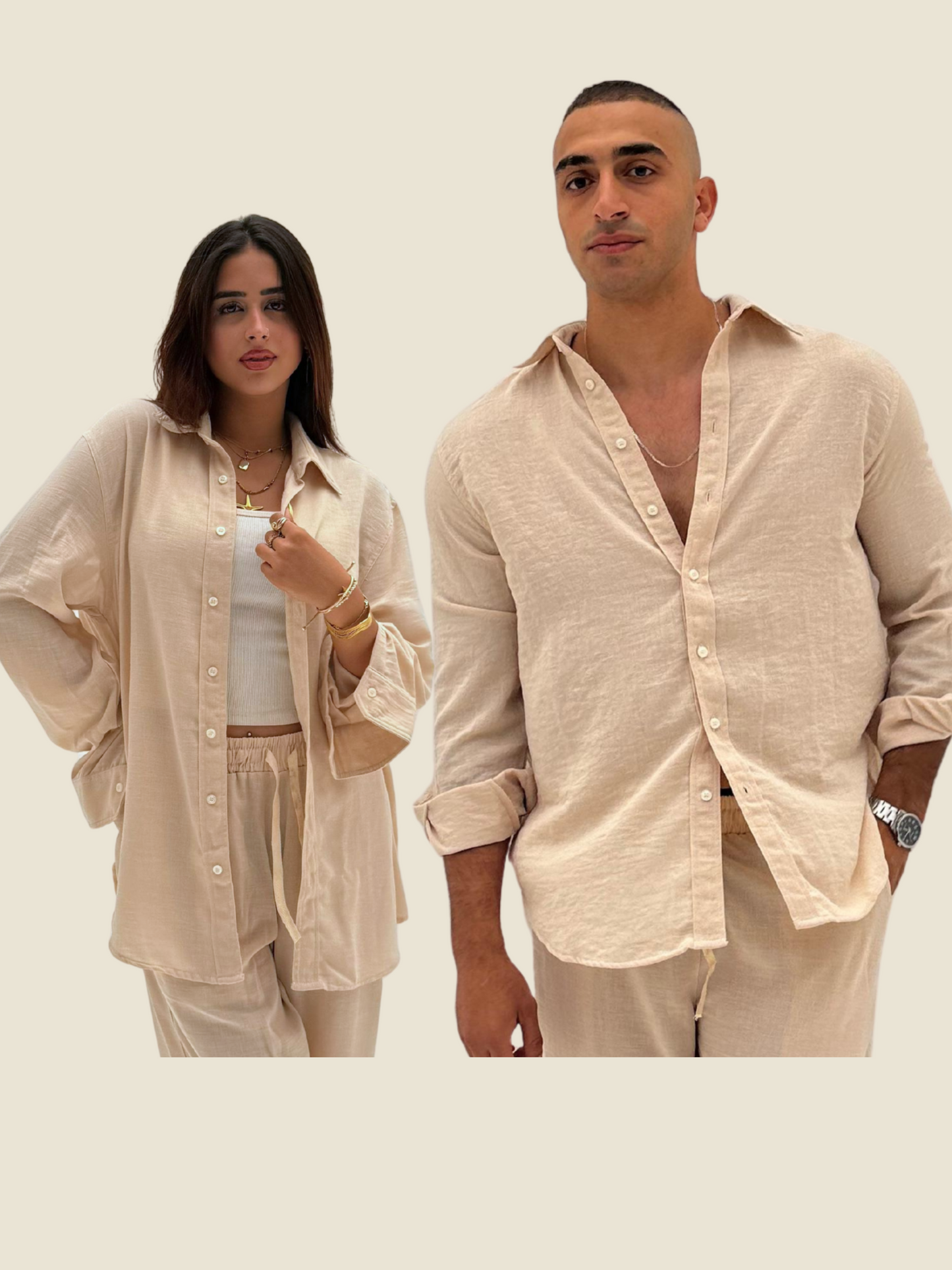 Beige Coastal Shirt