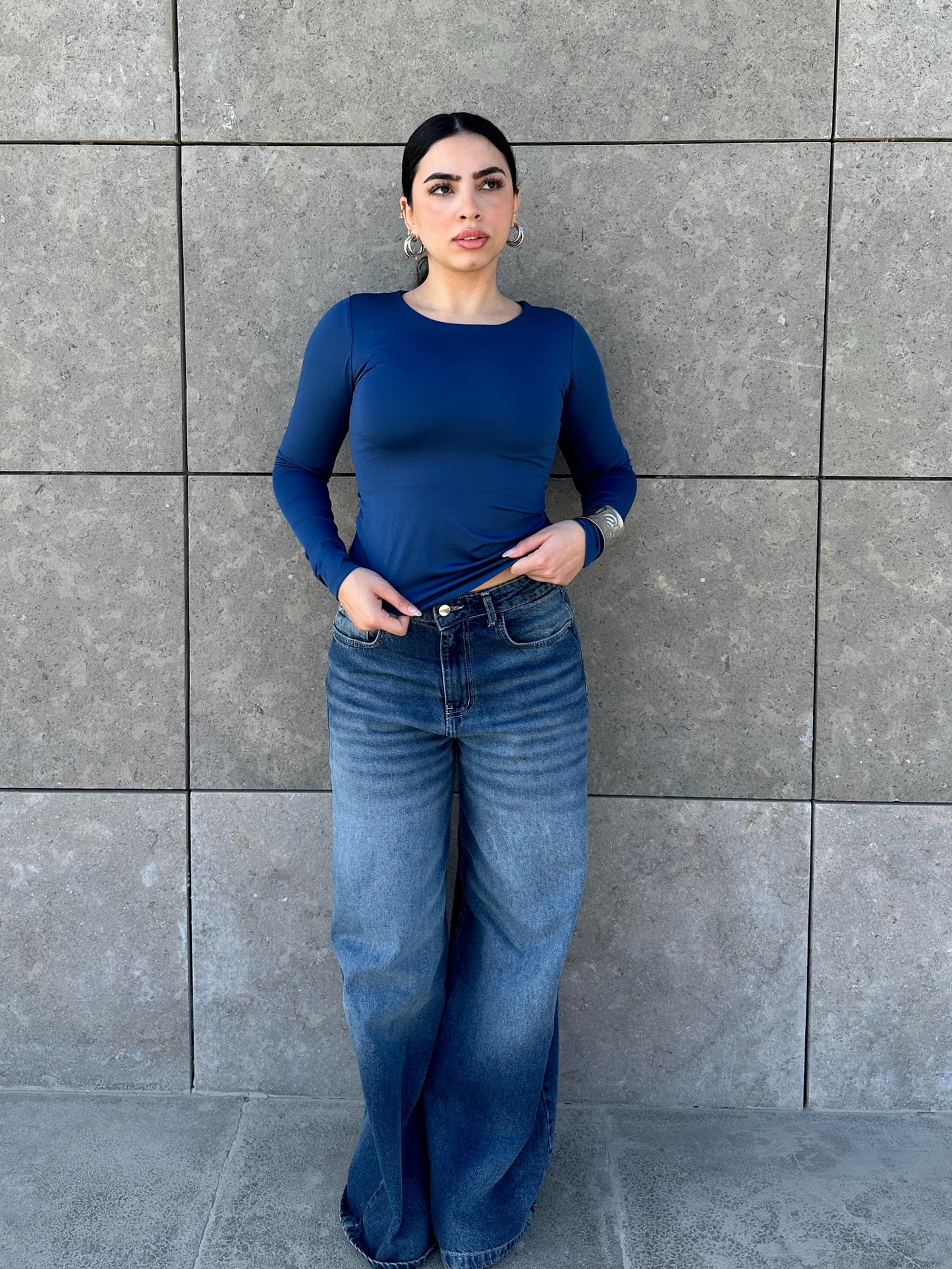 Scoop Neck Top - Royal Blue