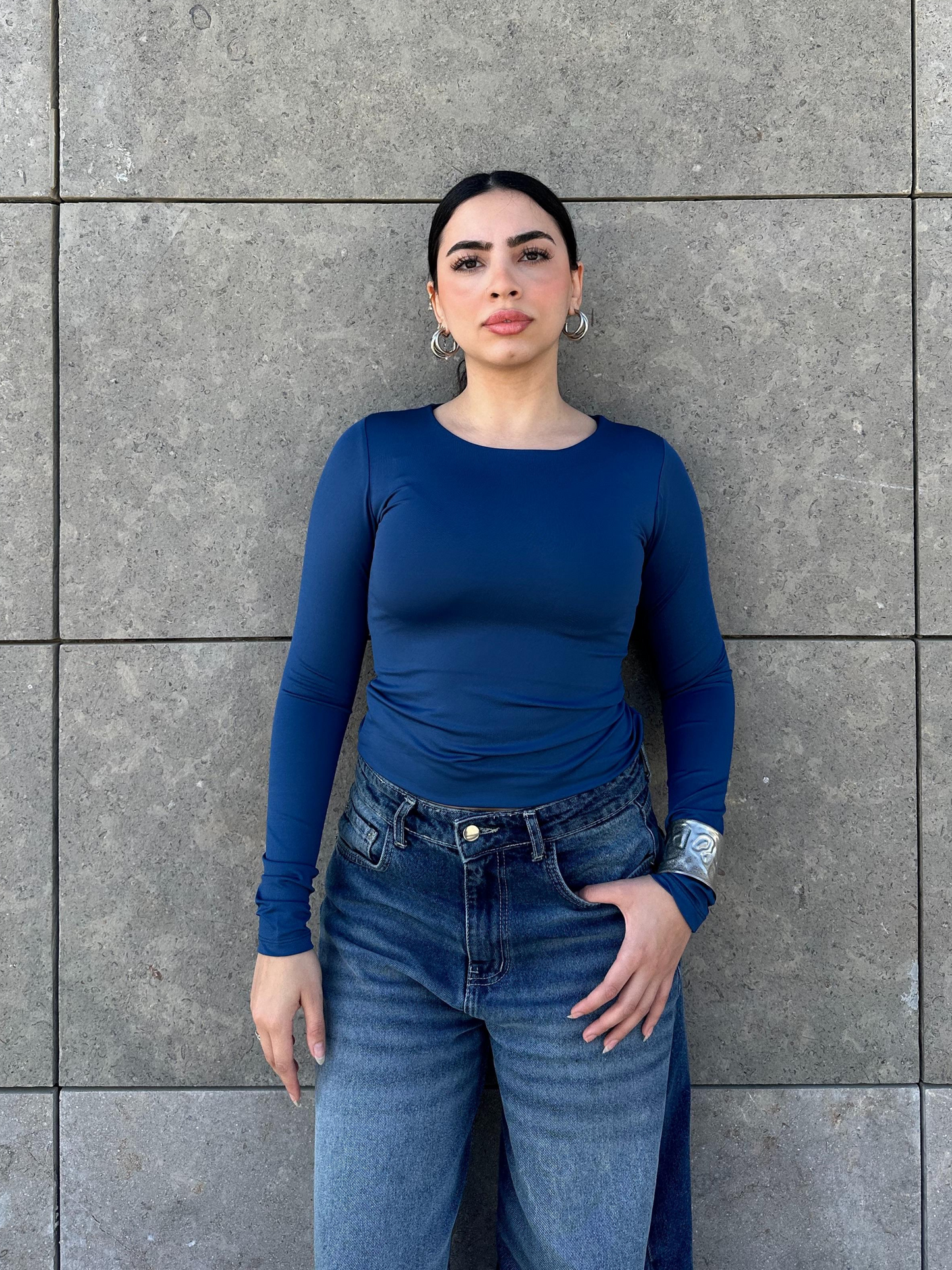 Scoop Neck Top - Royal Blue