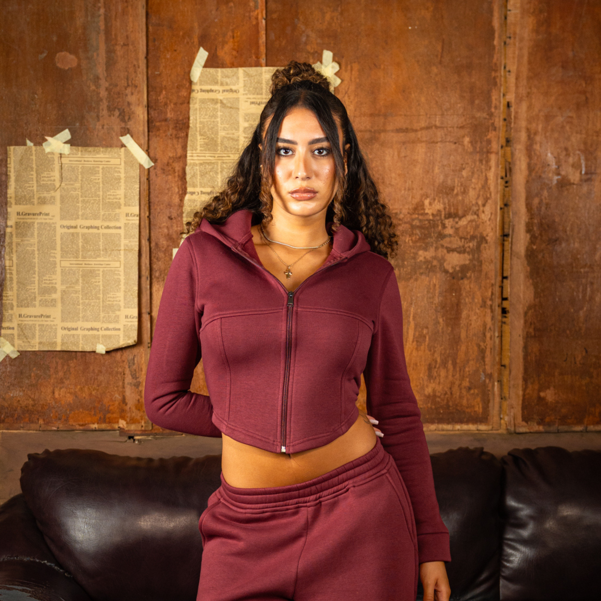 Corsage Zip Up Jacket