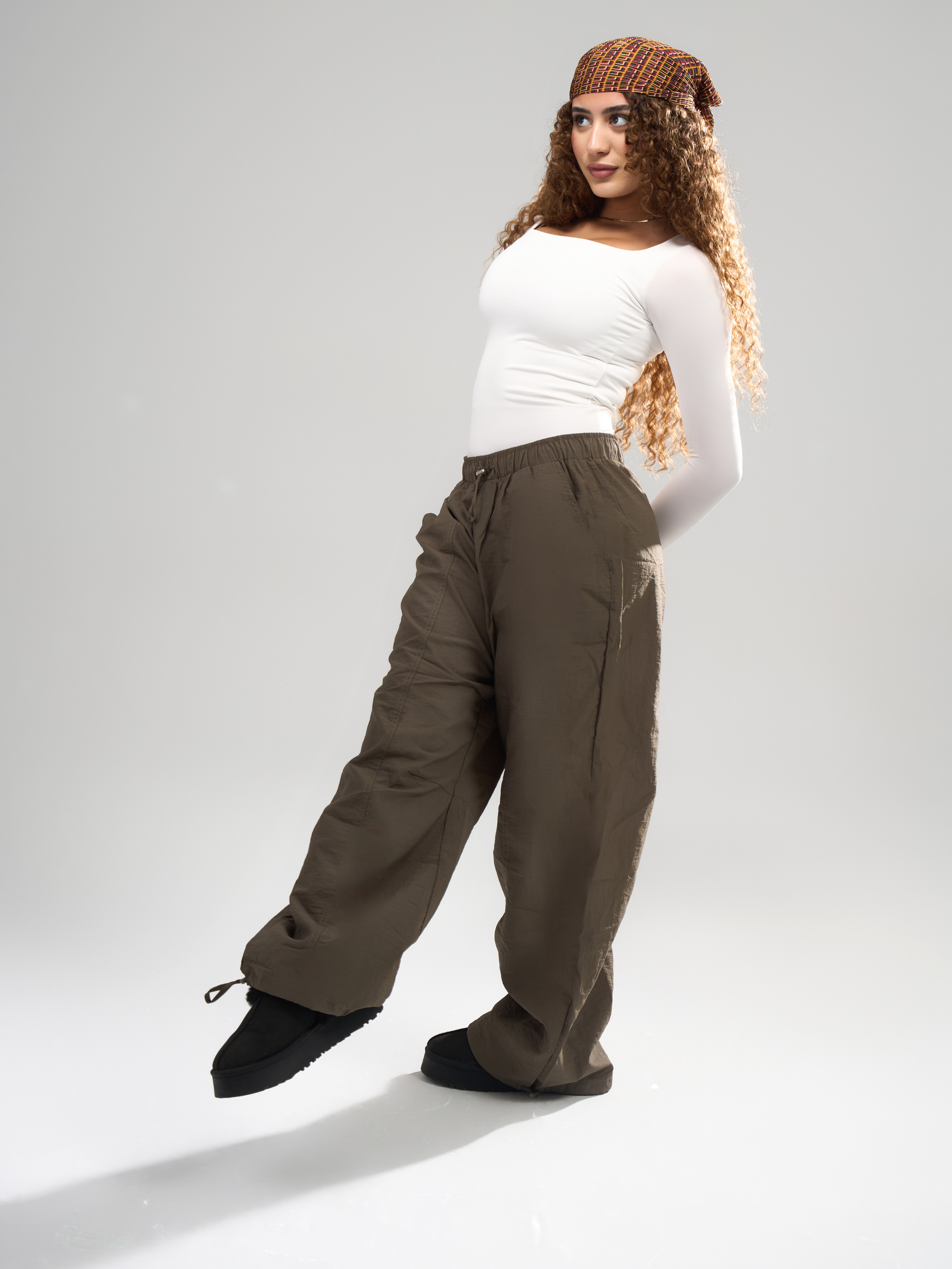 Square Neck Full Sleeve Bodysuit - White