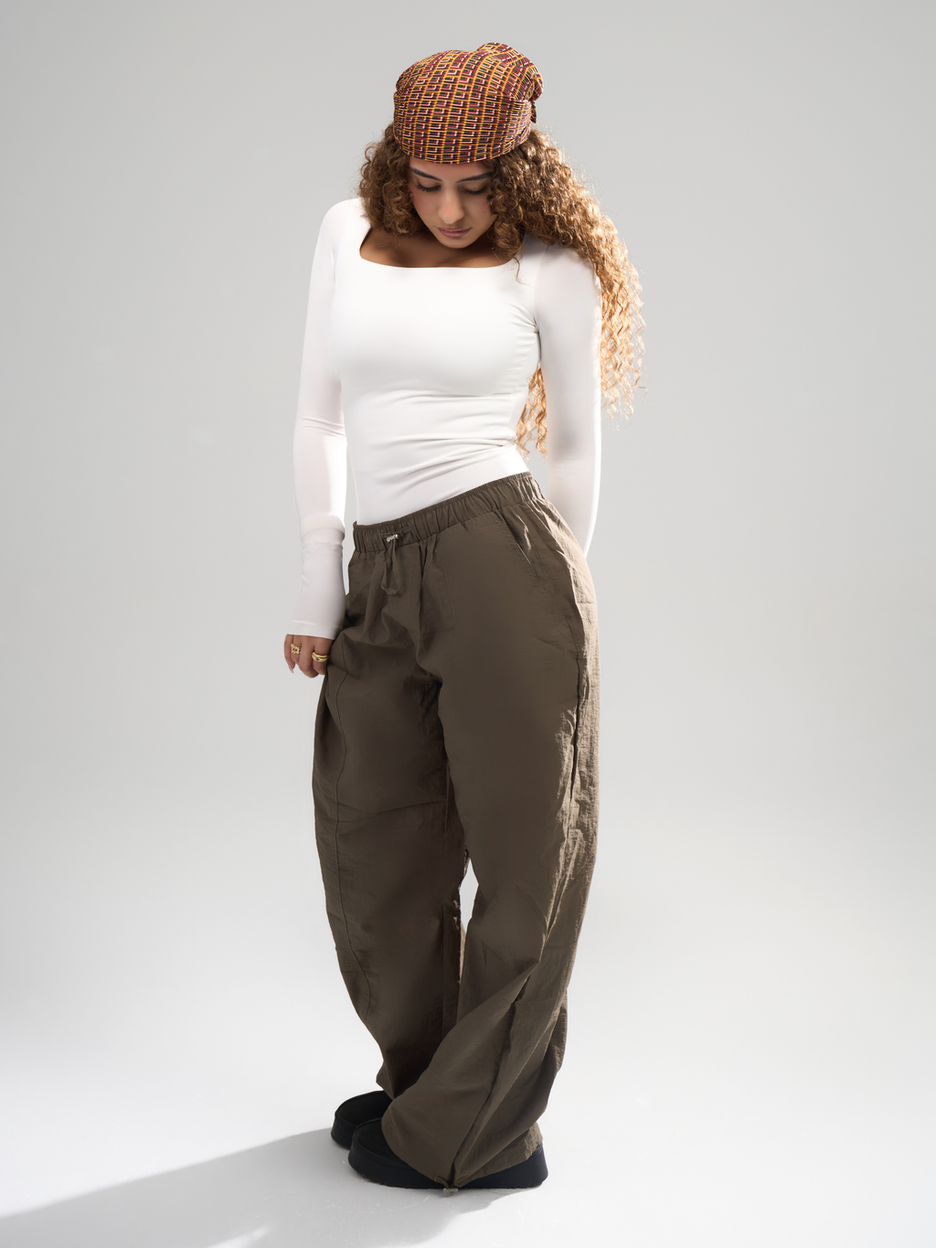 Square Neck Full Sleeve Bodysuit - White