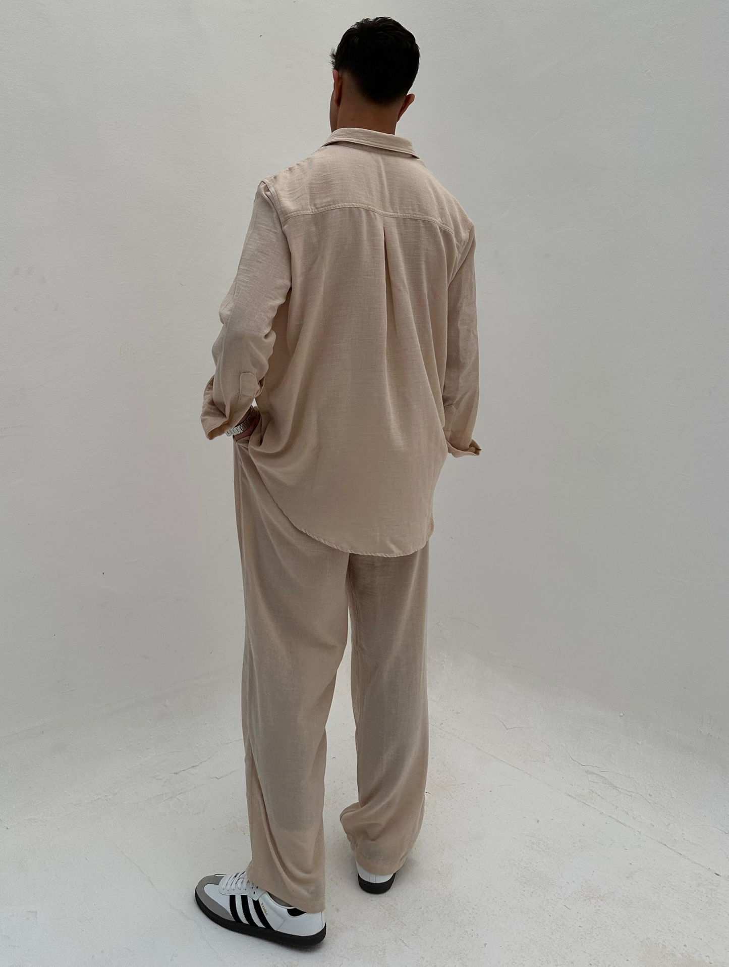 Beige Coastal Pants