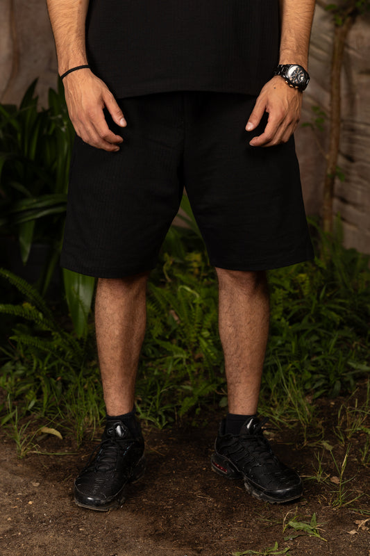 Black Seaside Short