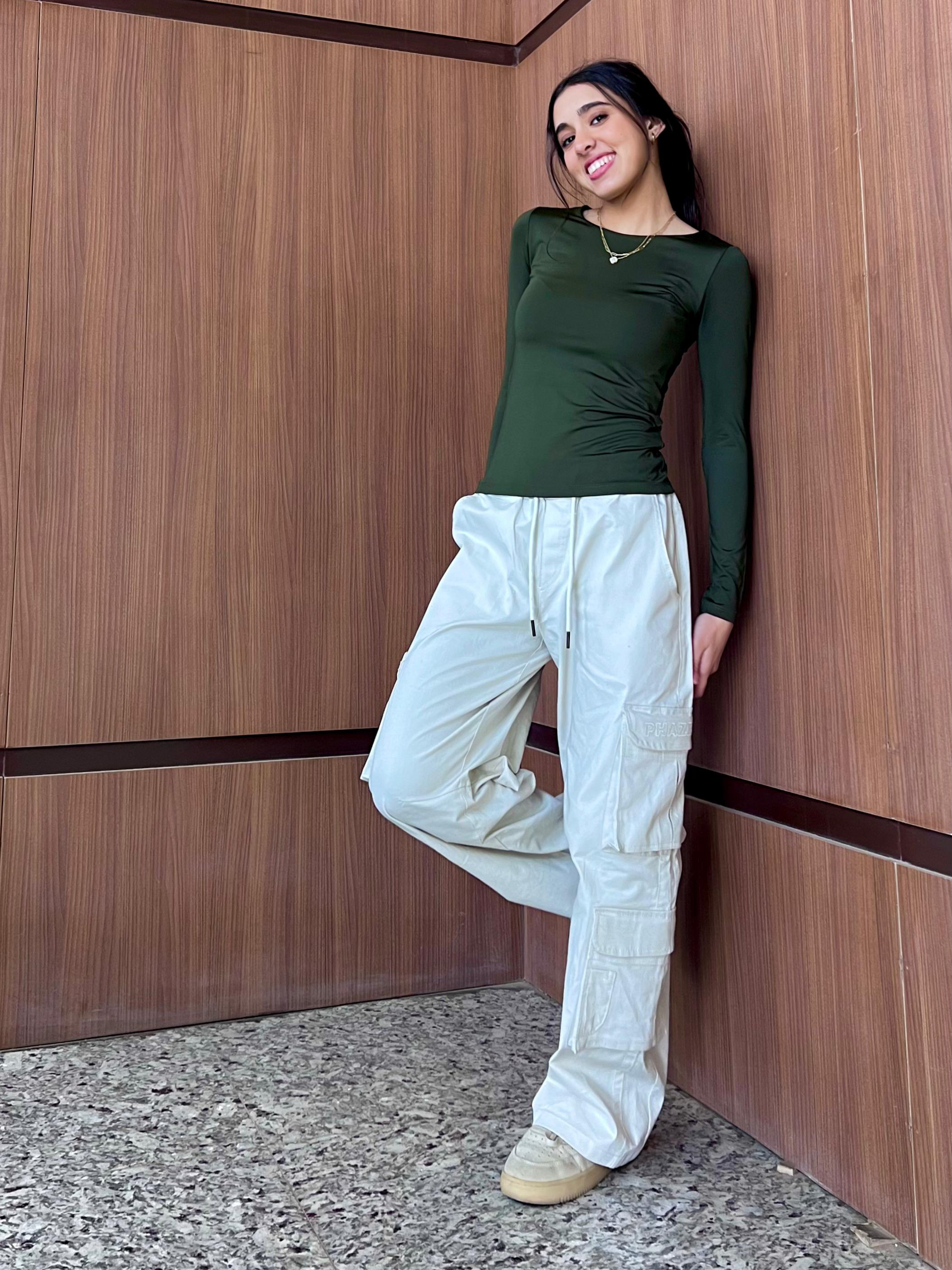 Scoop Neck Top - Olive