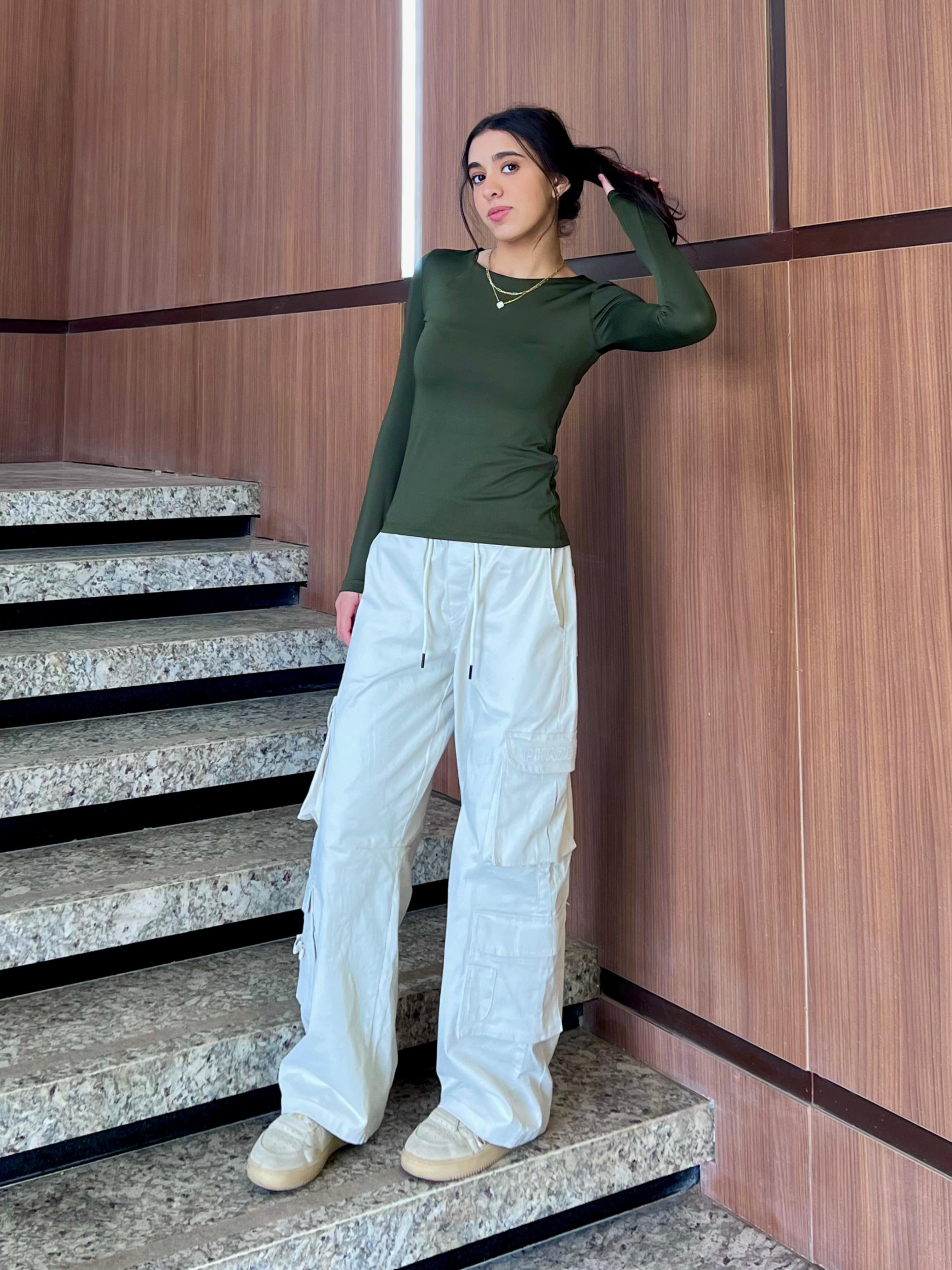 Scoop Neck Top - Olive