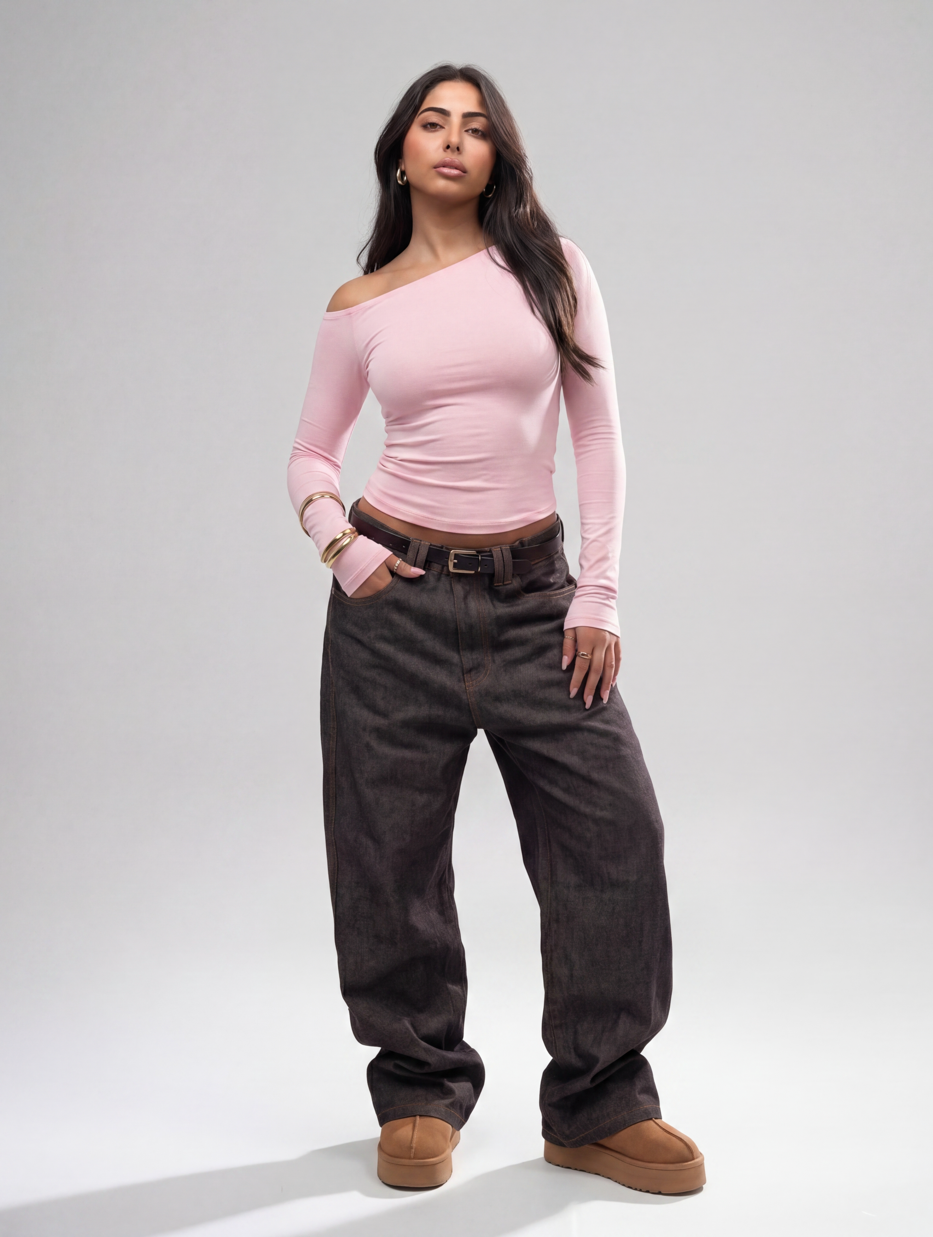 Assymetrical Off Shoulder Top