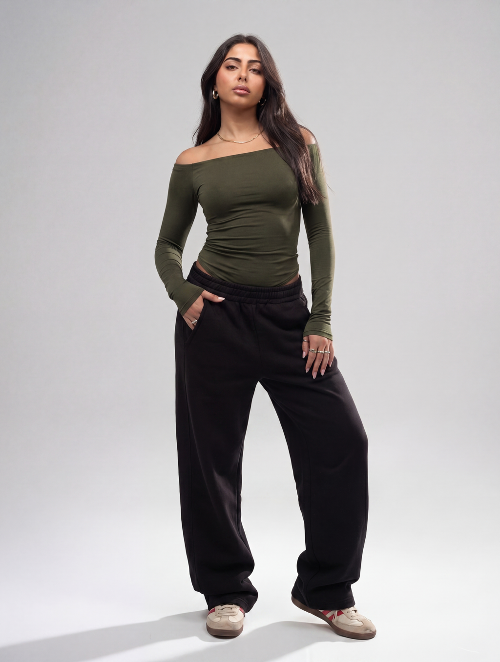 Assymetrical Off Shoulder Top