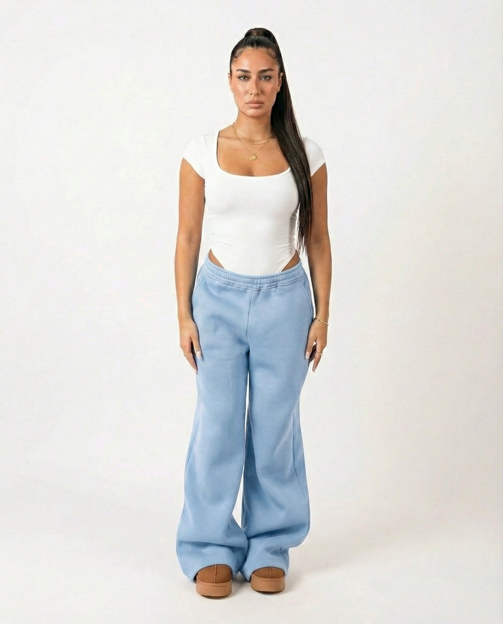 Summer Wide Leg Sweat Pants