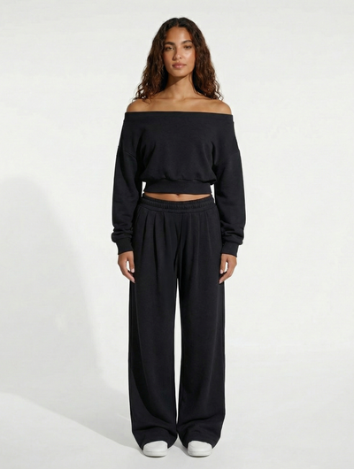 Off Shoulder Sweat Shirt