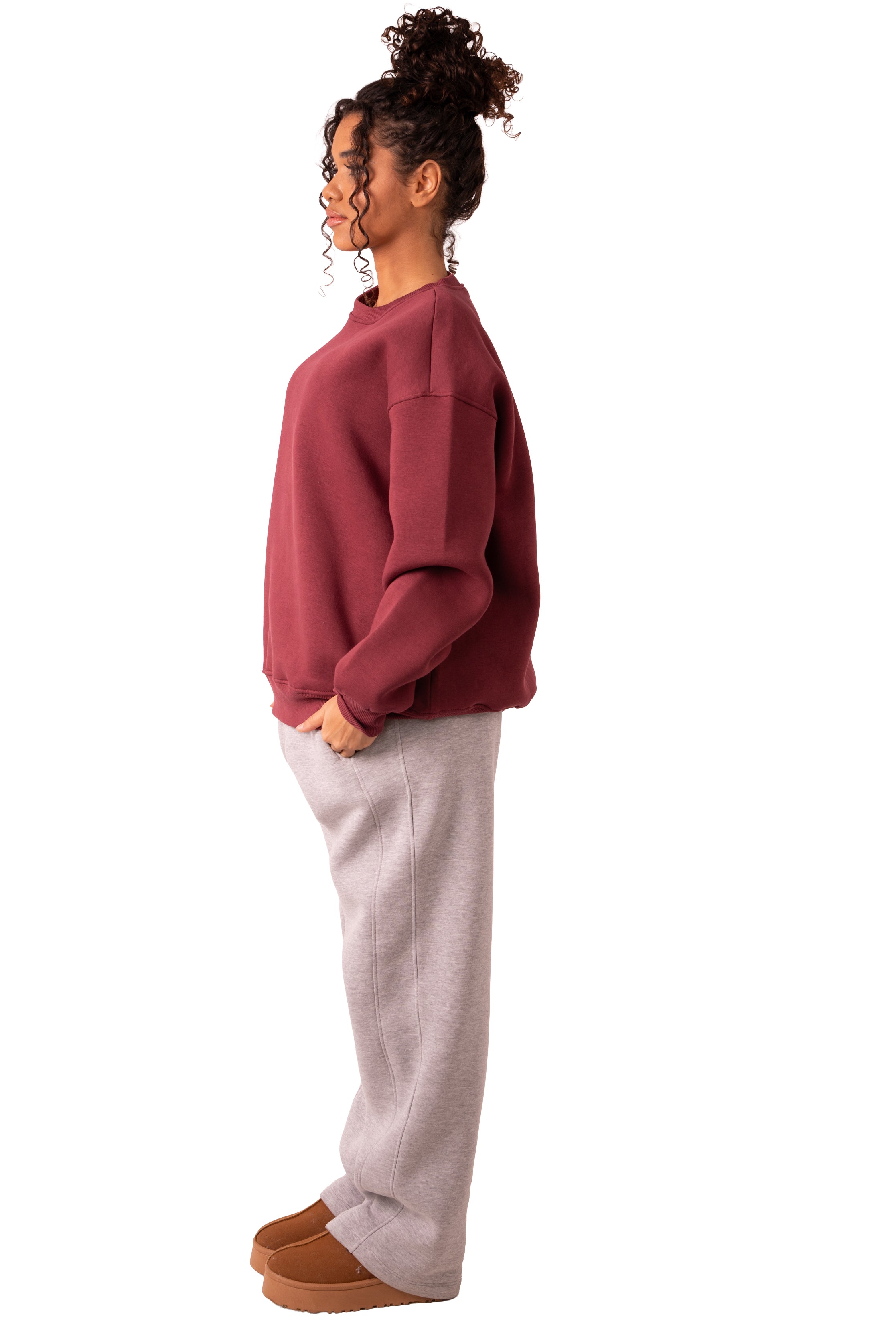 Crew Neck - Burgundy