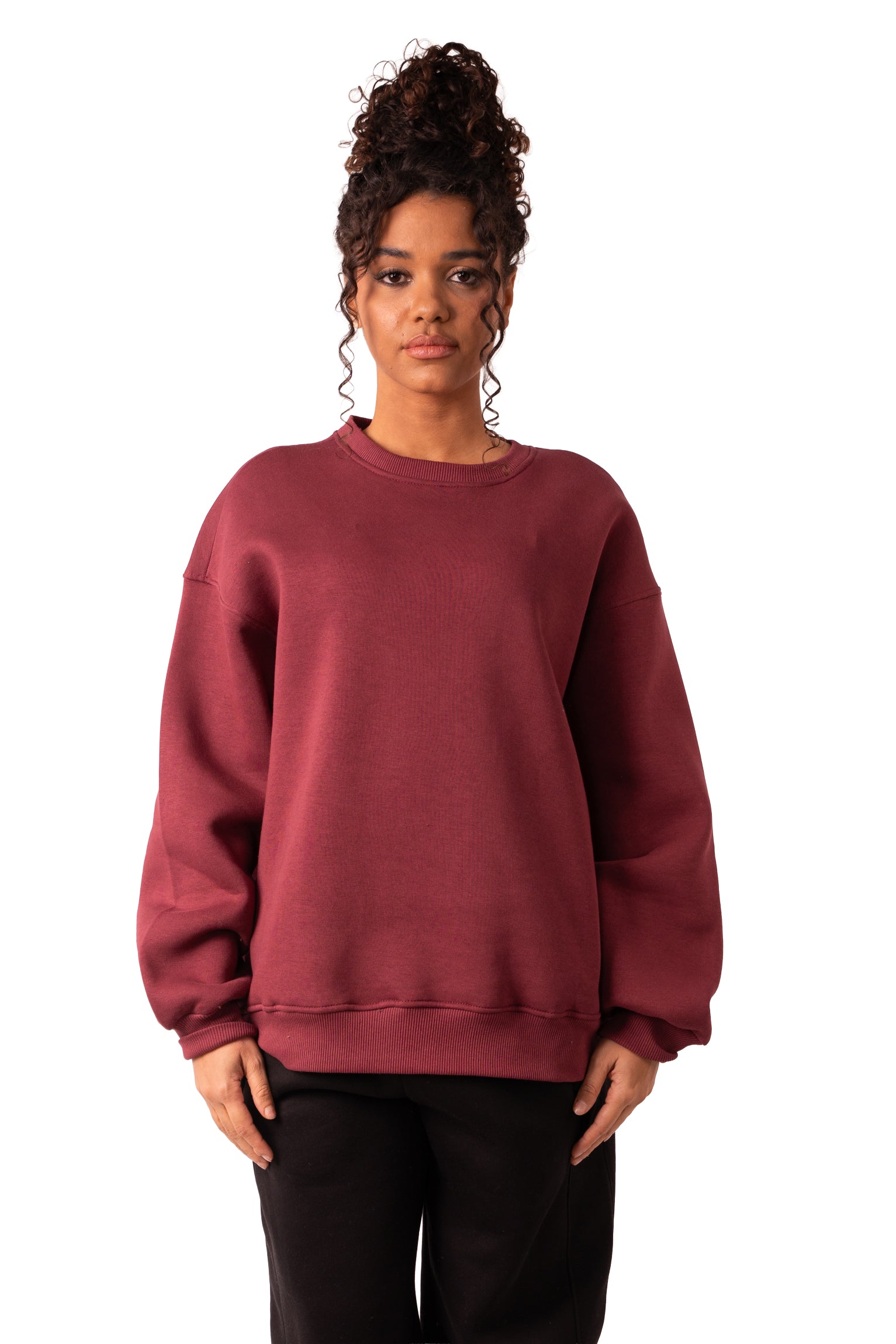 Crew Neck - Burgundy