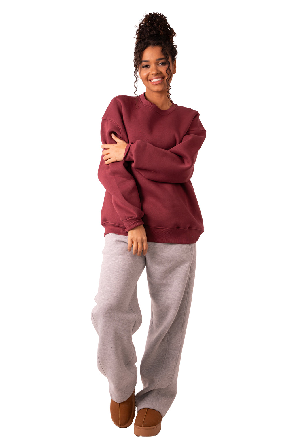 Crew Neck - Burgundy