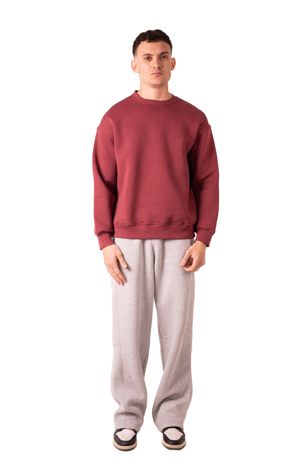 Crew Neck - Burgundy