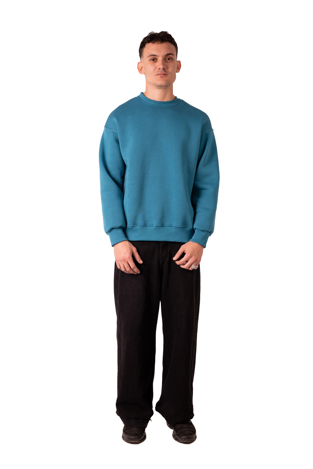 Crew Neck - Deep Aqua