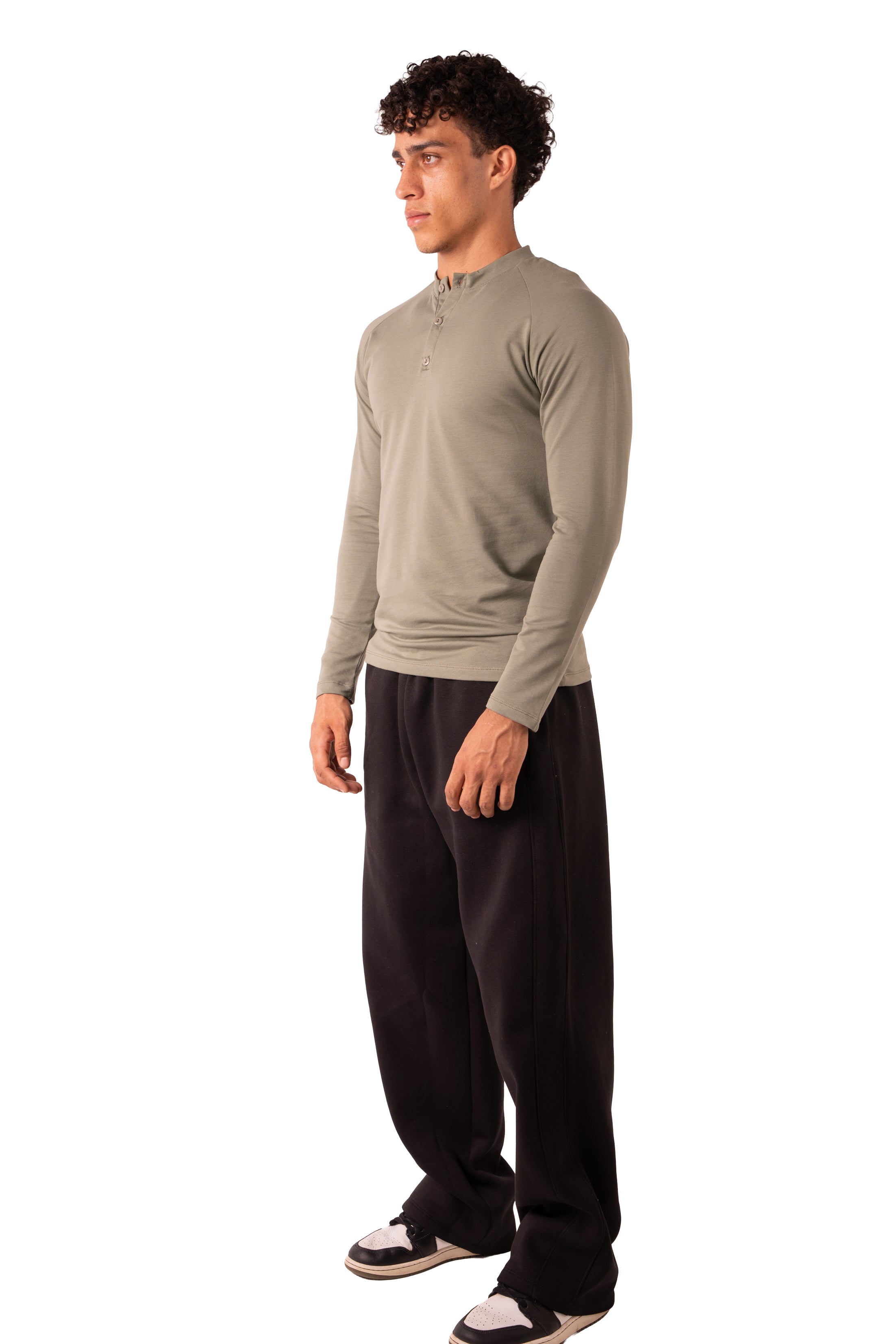 Henley Tshirt - Olive