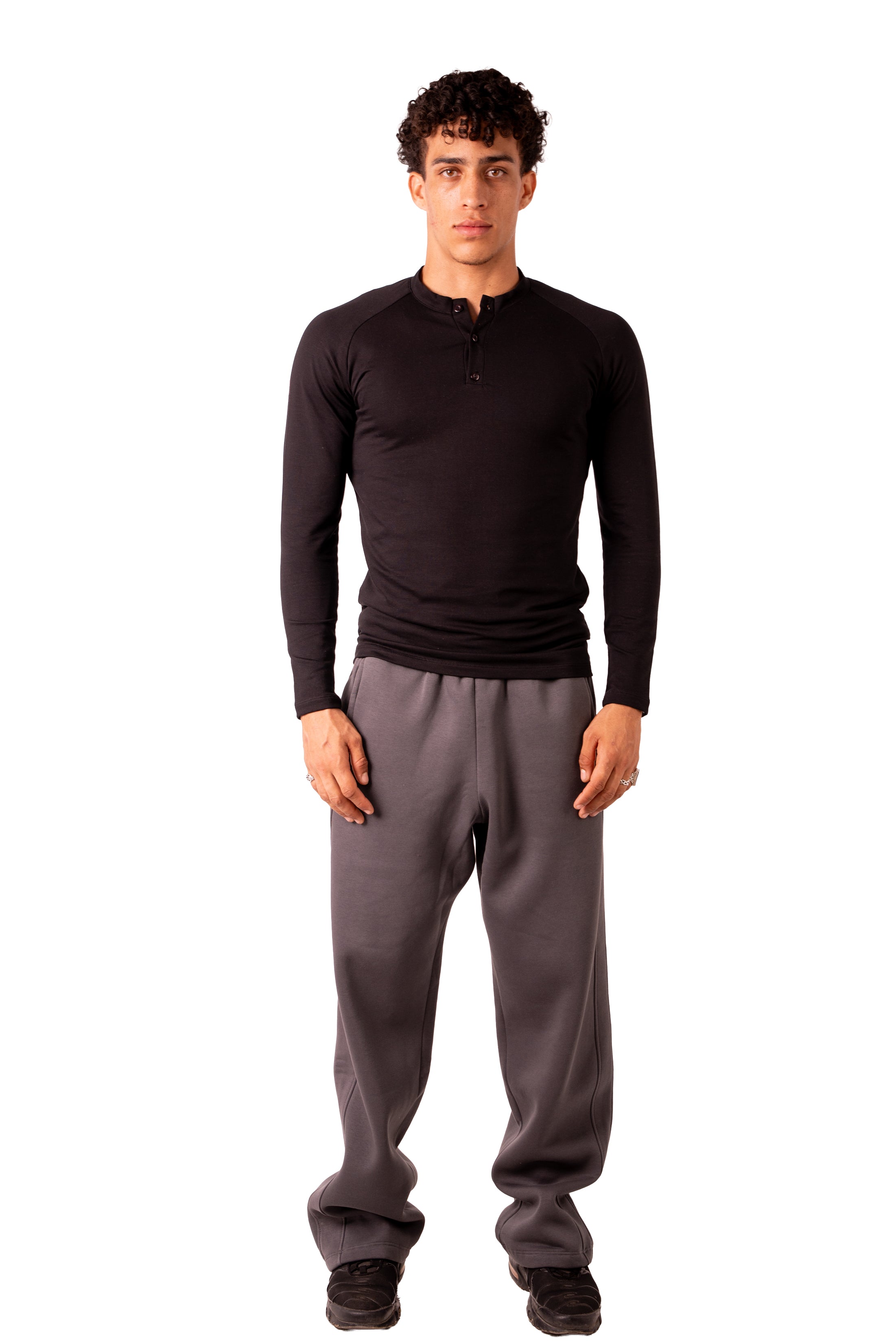 Henley Tshirt - Black