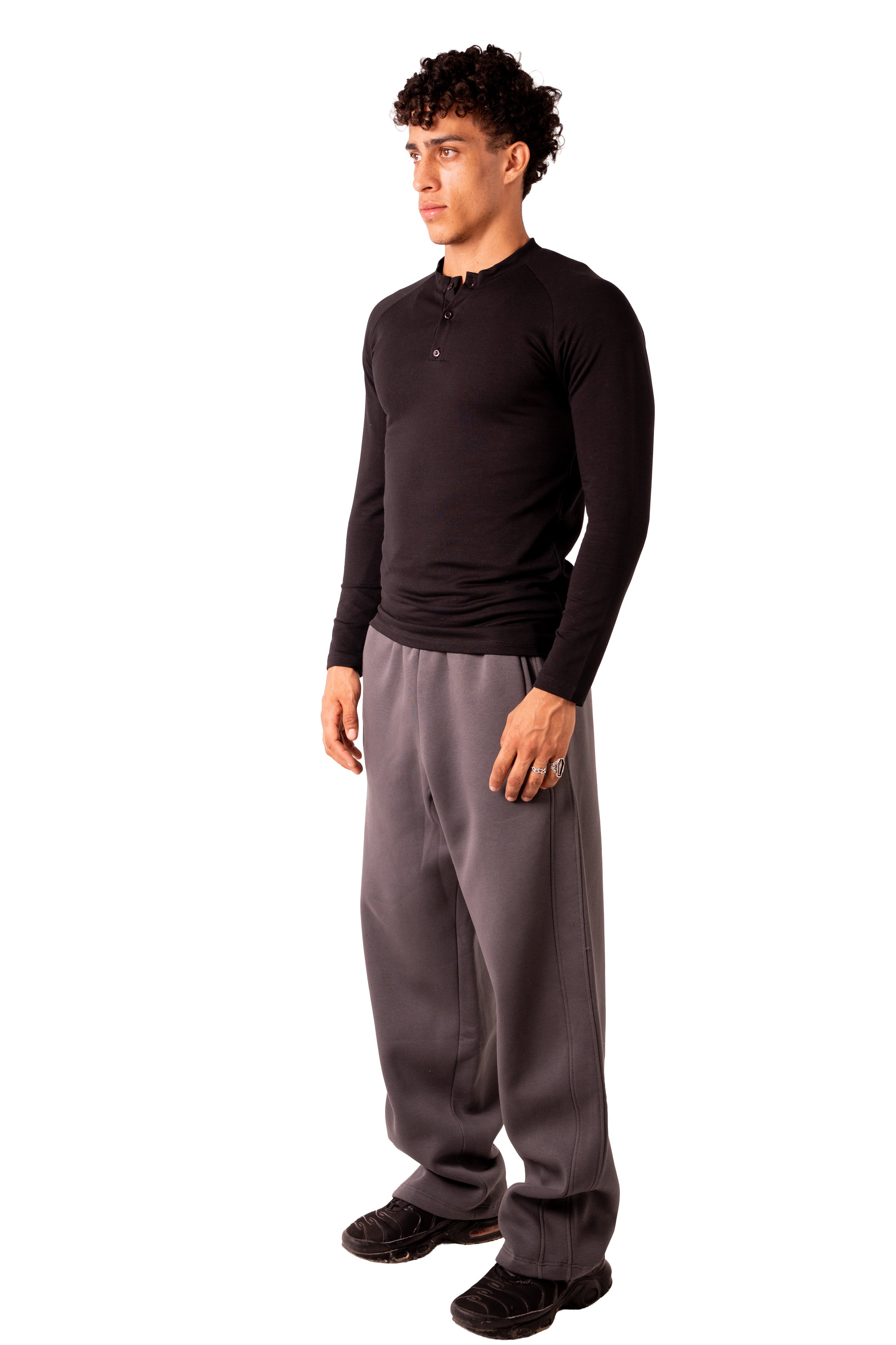 Henley Tshirt - Black