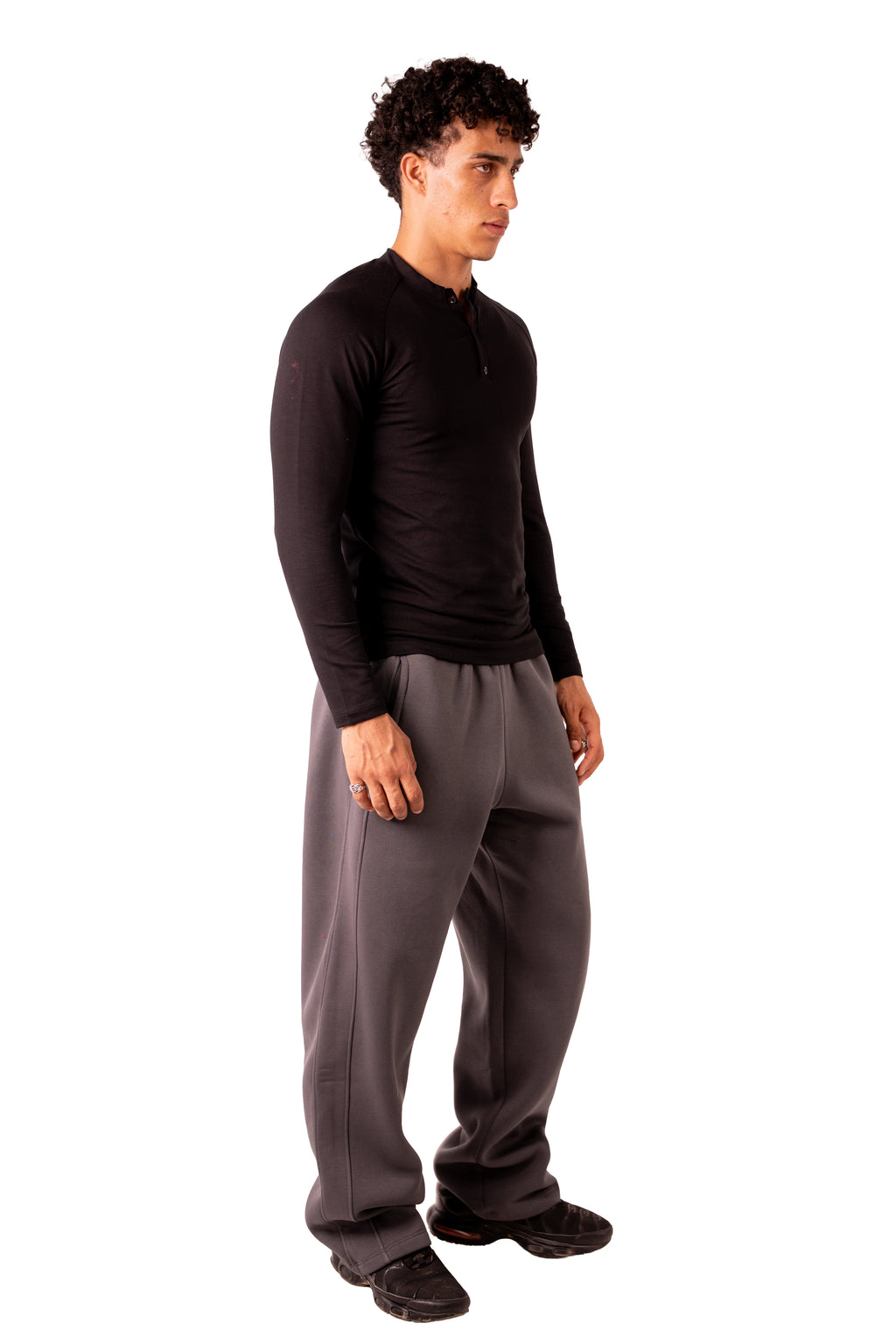 Henley Tshirt - Black