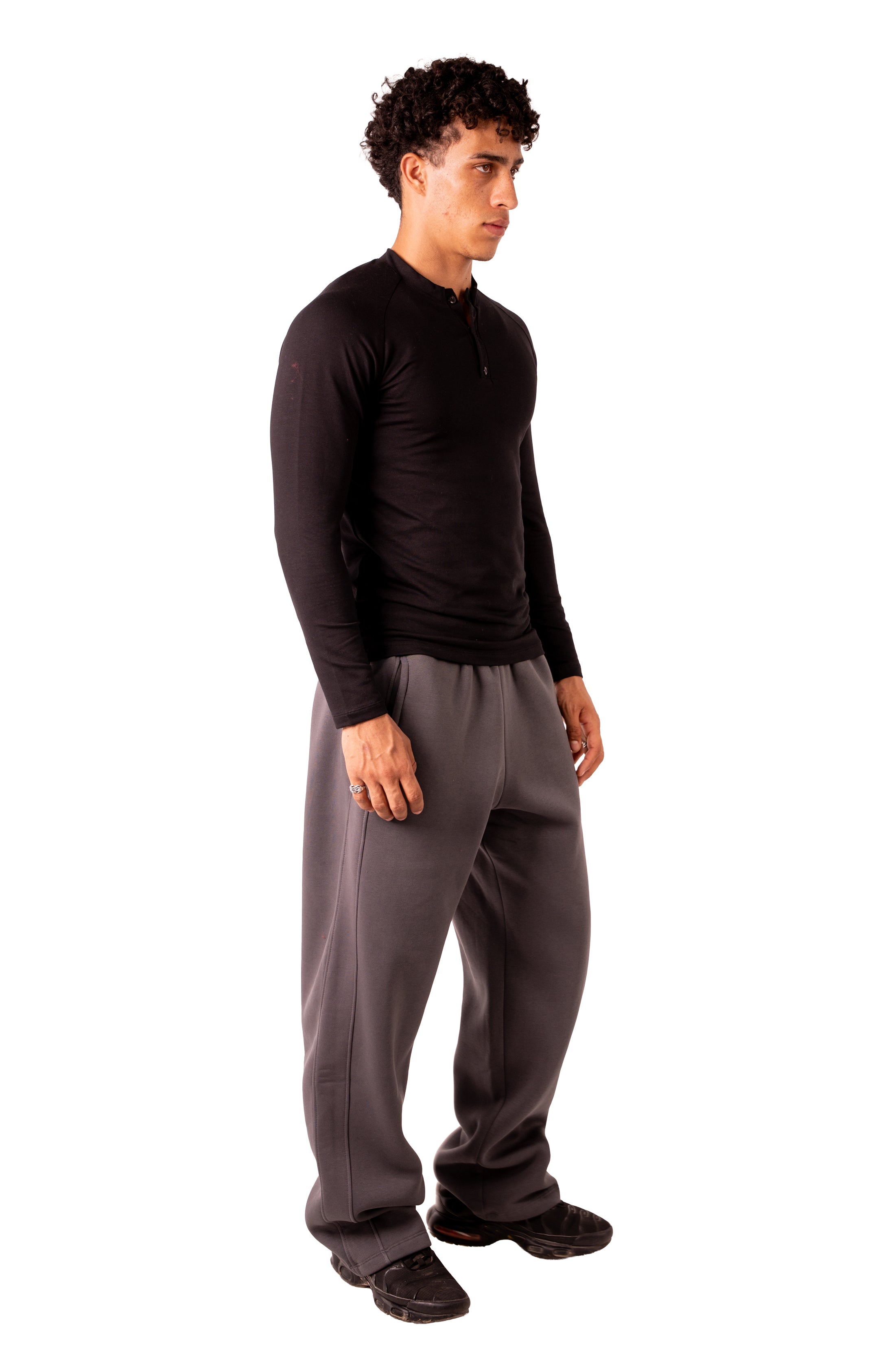 Henley Tshirt - Black