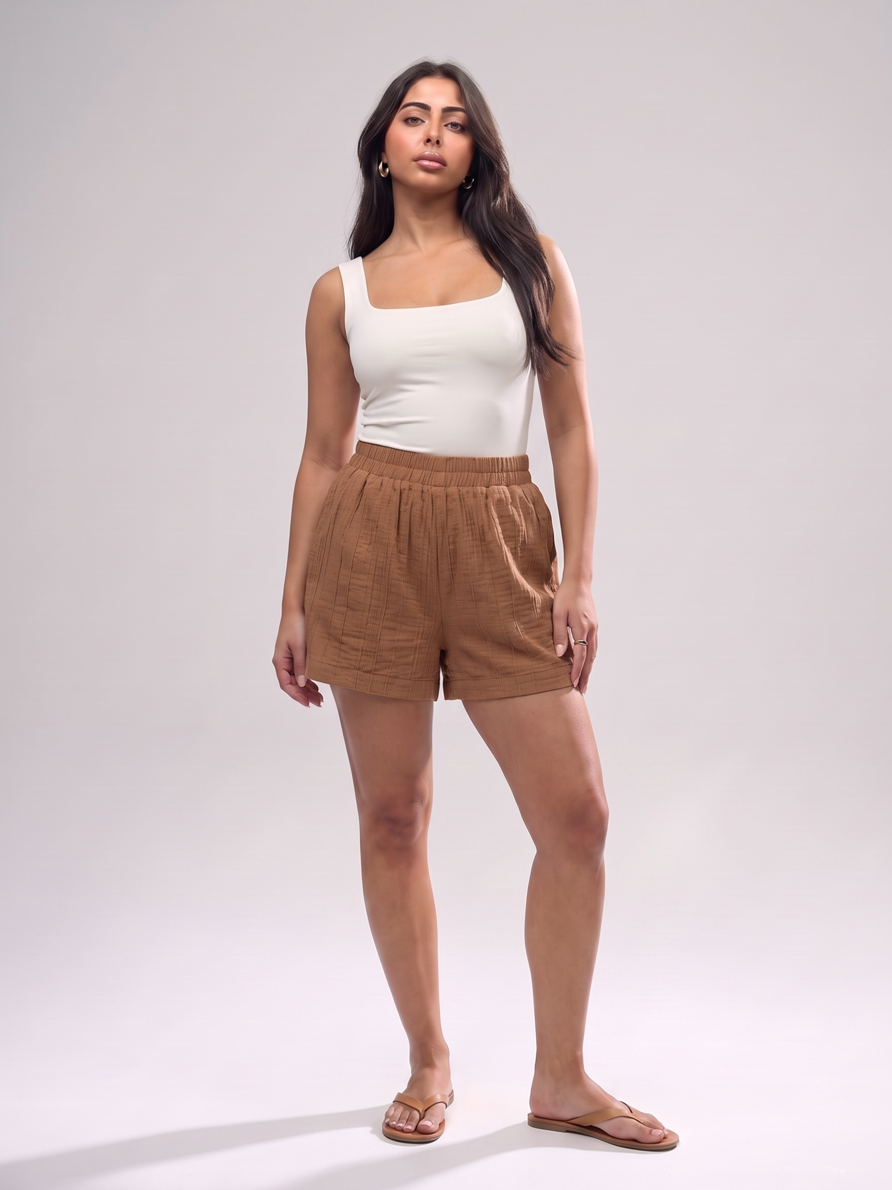 Nola Textured Shorts