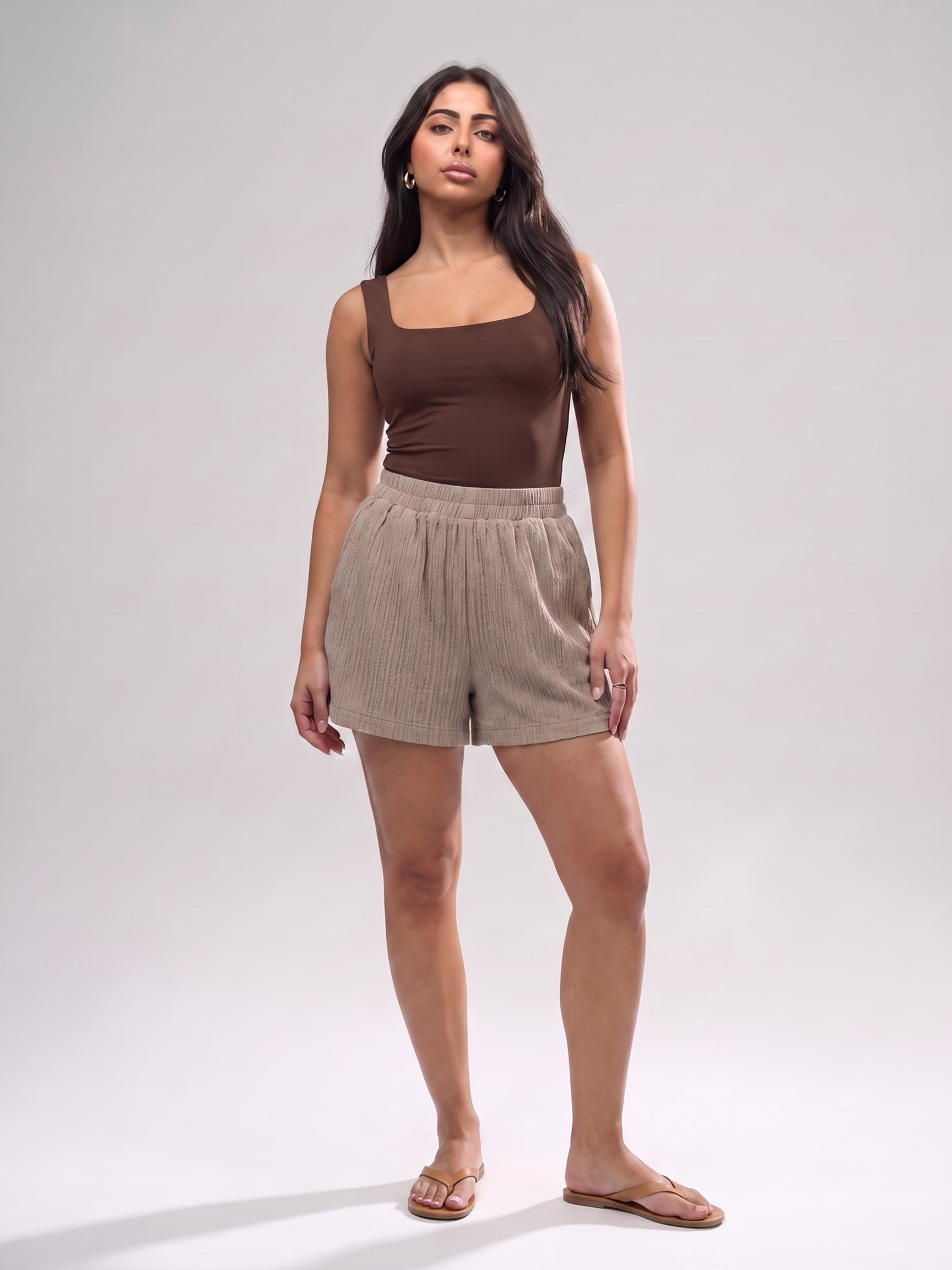 Ayla Textured Shorts