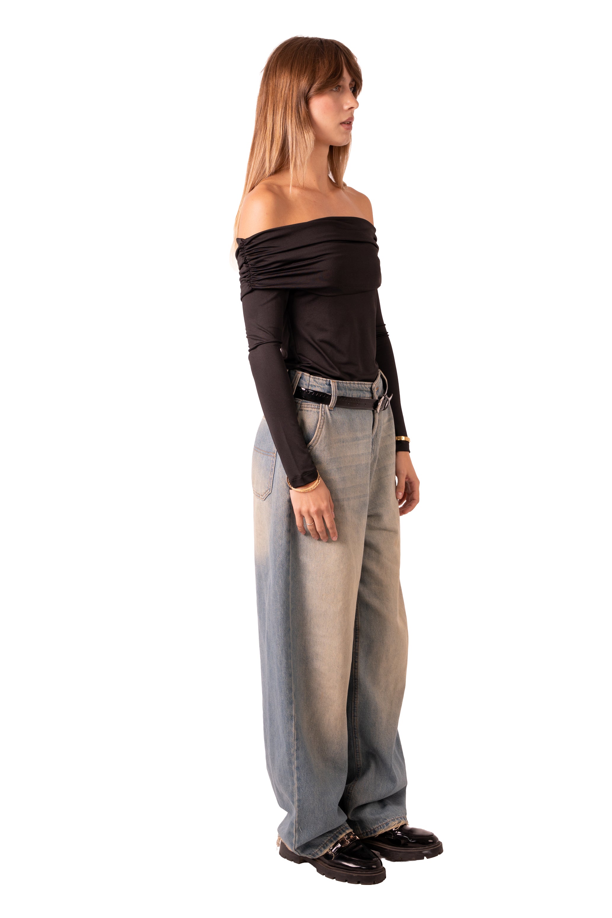 Off Shoulder Top - Black