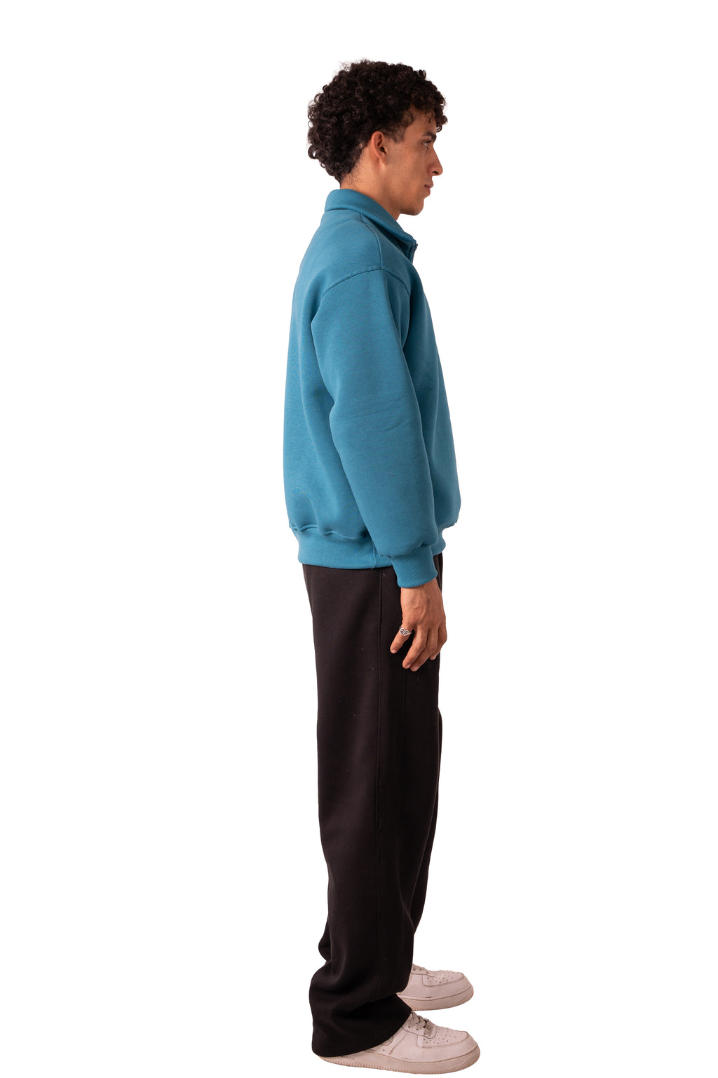 Quarter Zip - Deep Aqua
