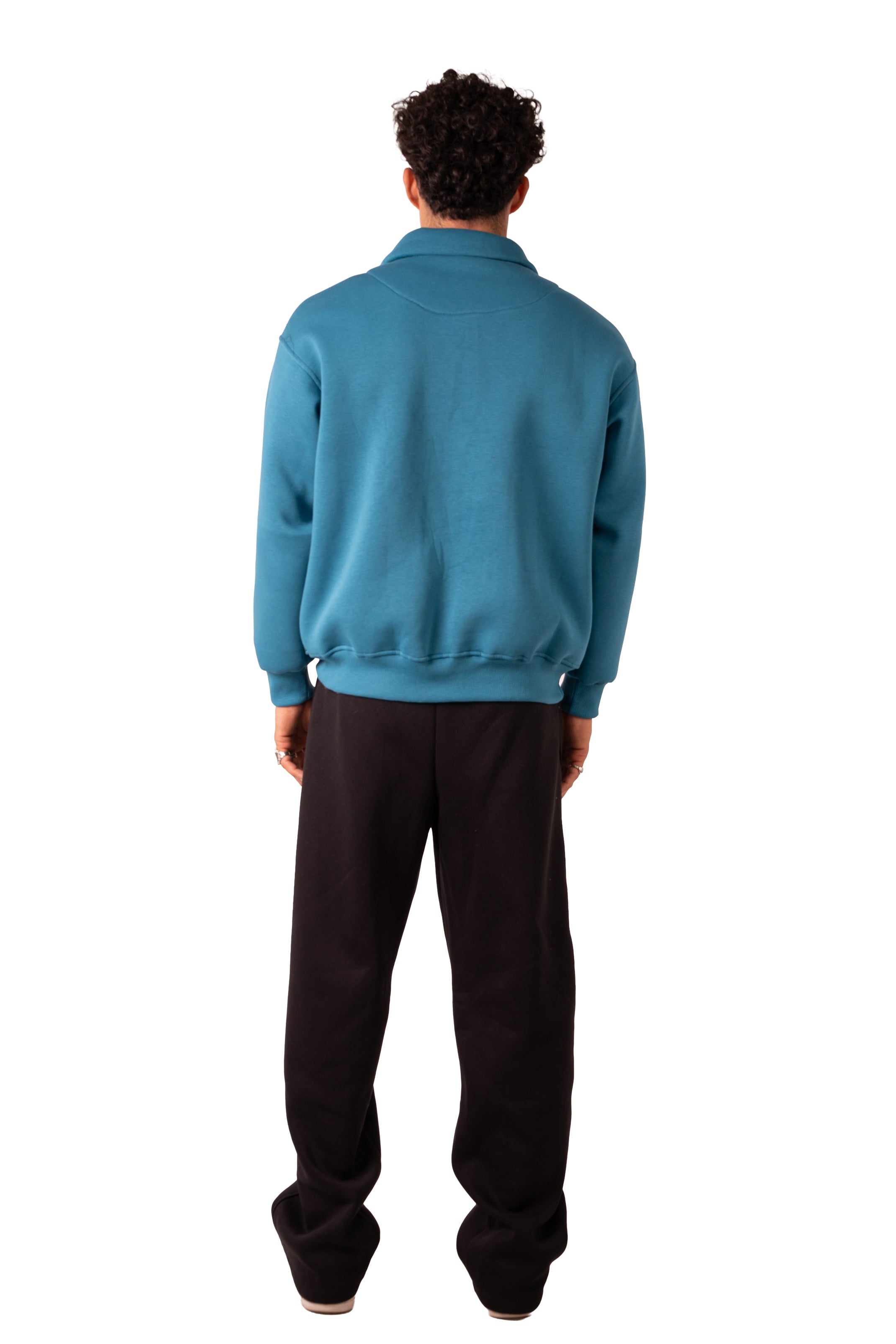 Quarter Zip - Deep Aqua