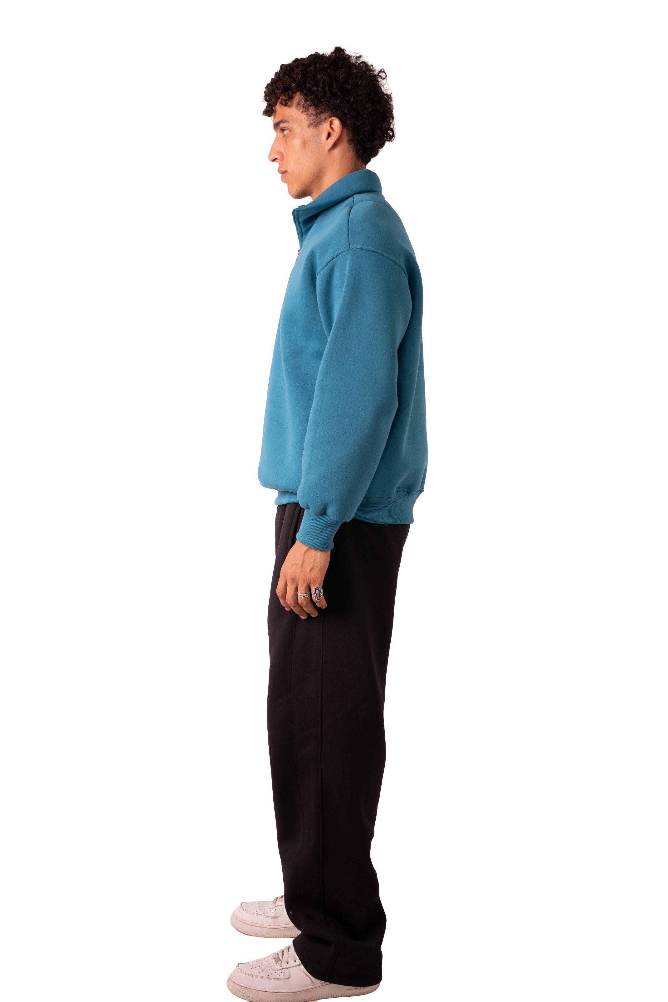 Quarter Zip - Deep Aqua