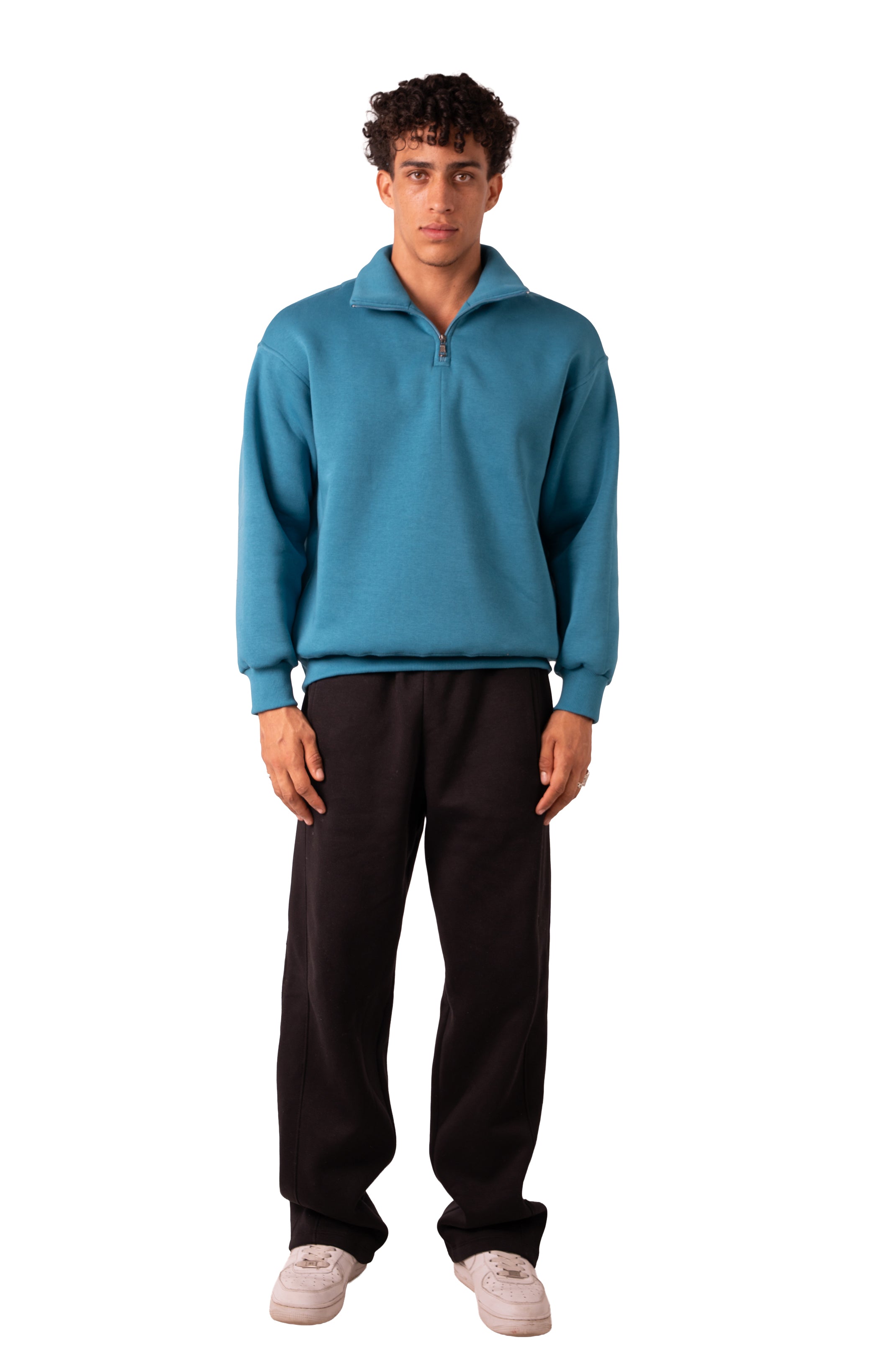 Quarter Zip - Deep Aqua