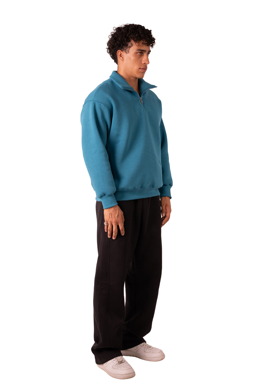 Quarter Zip - Deep Aqua