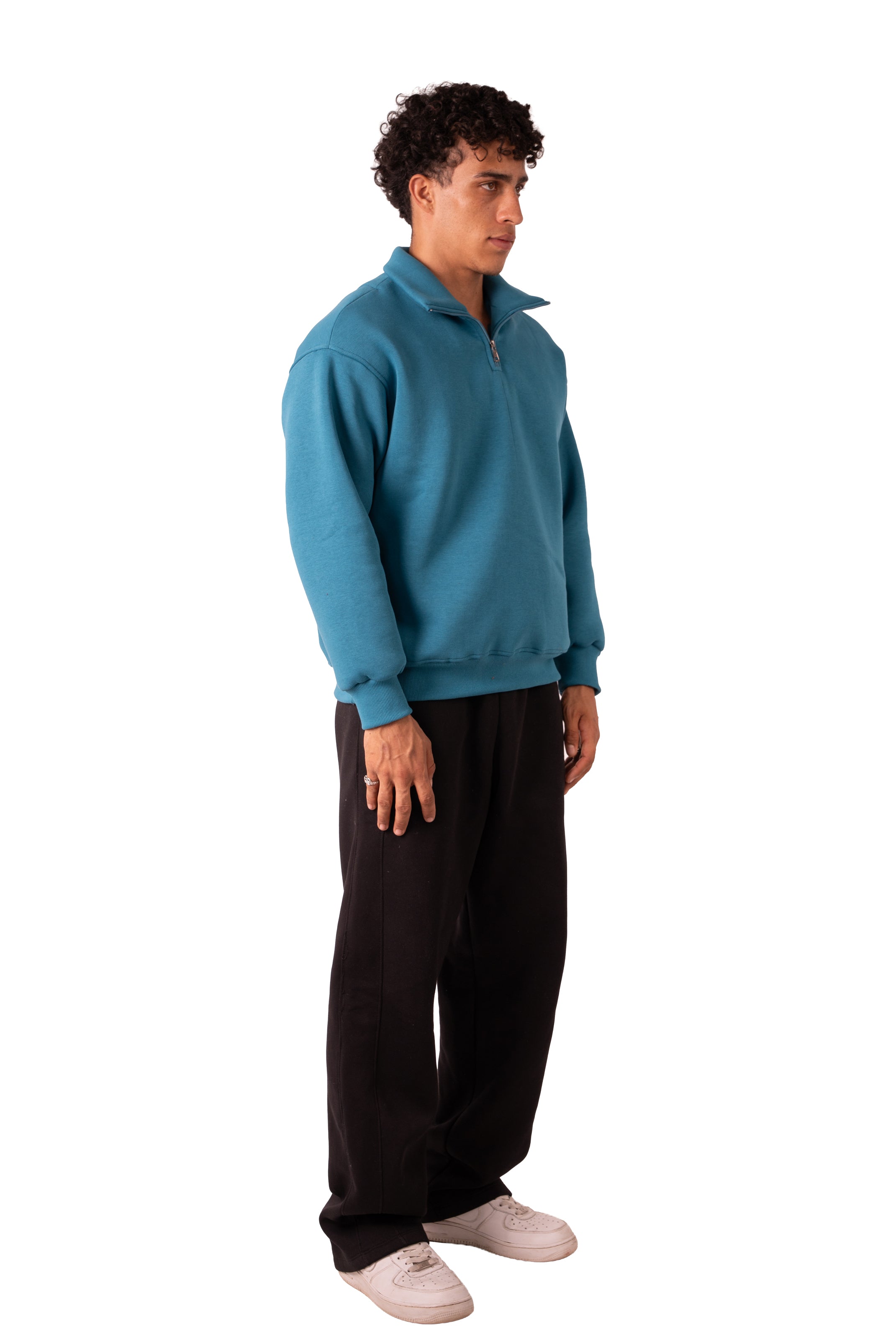 Quarter Zip - Deep Aqua