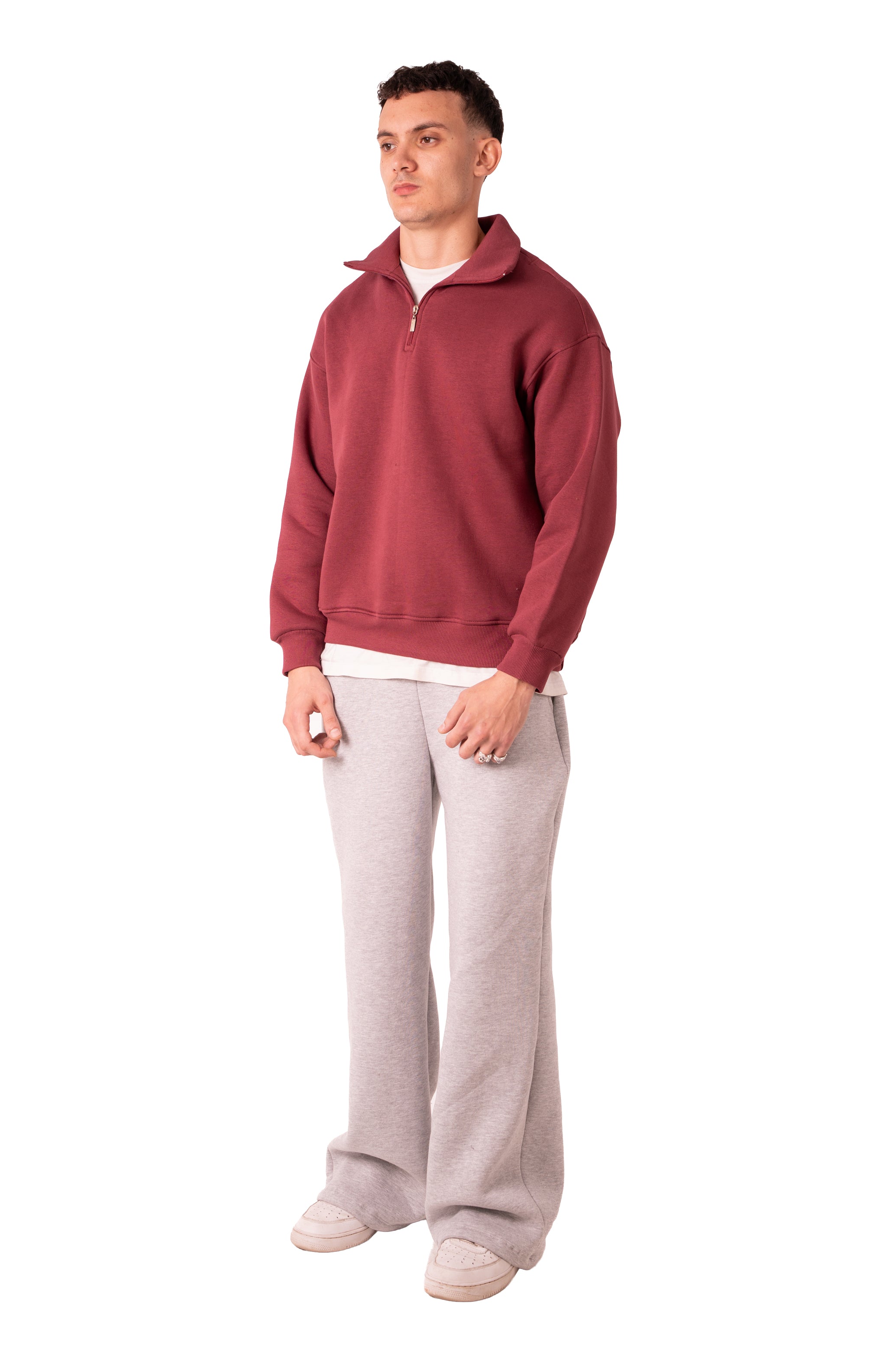 Quarter Zip - Burgundy