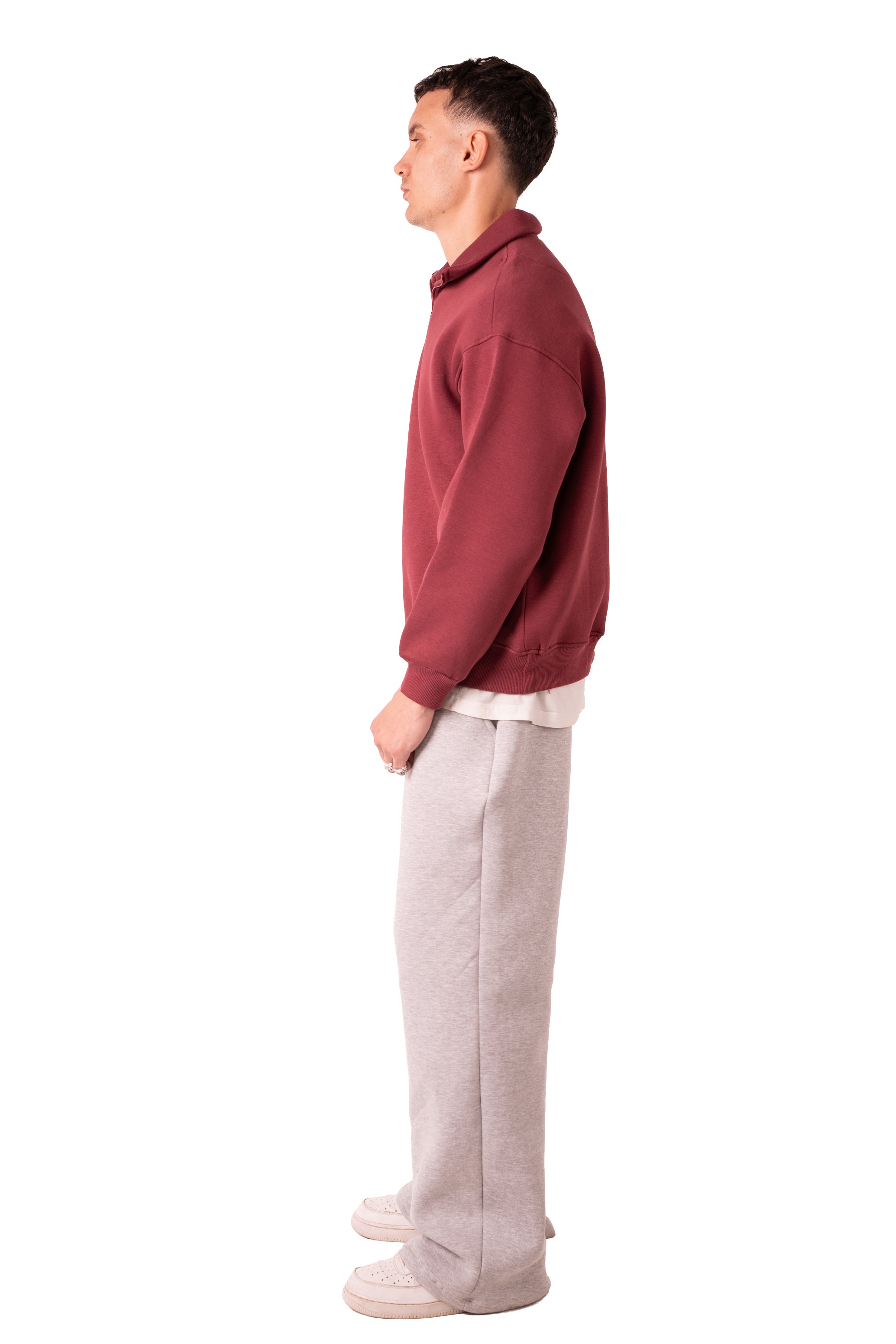 Quarter Zip - Burgundy