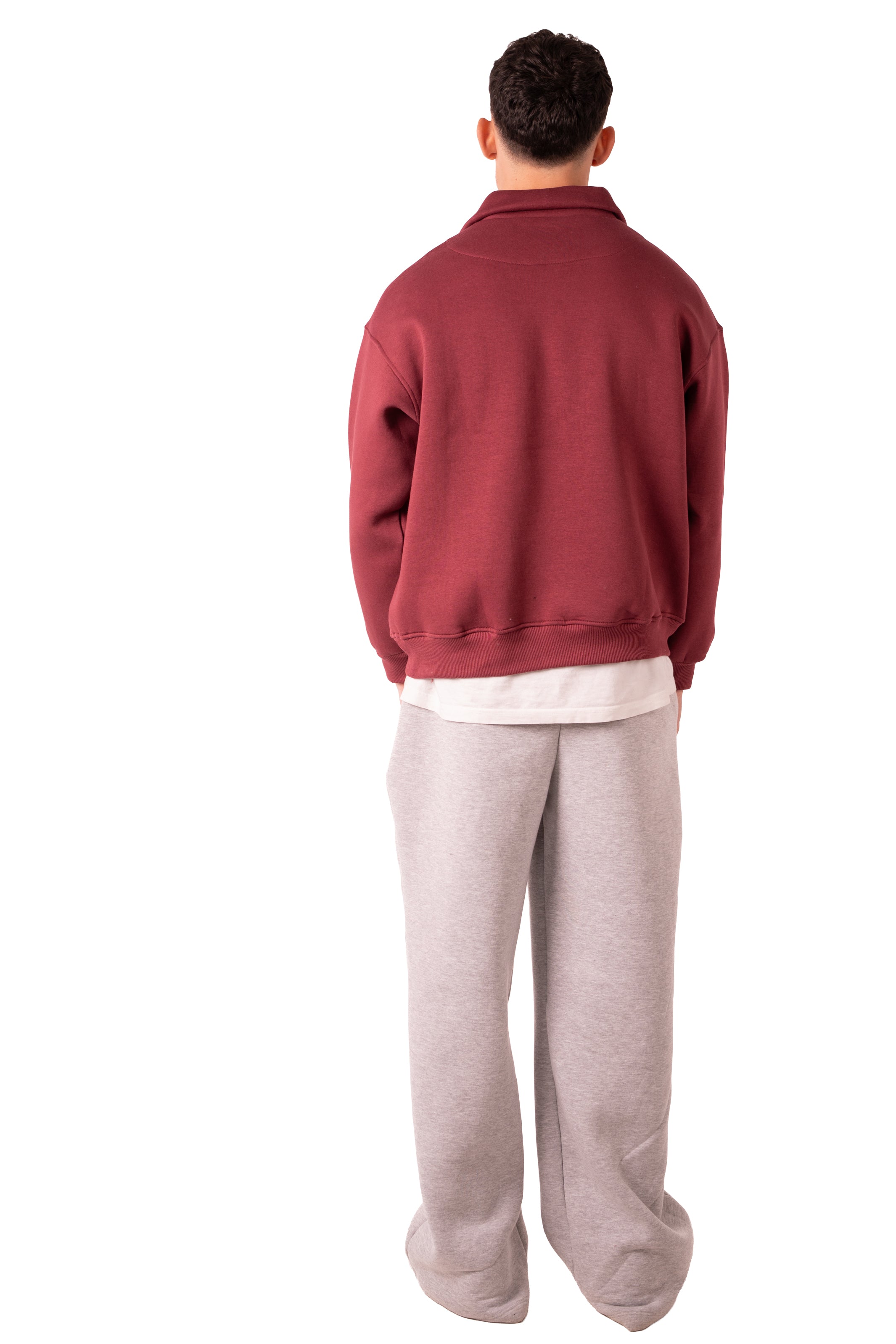 Quarter Zip - Burgundy