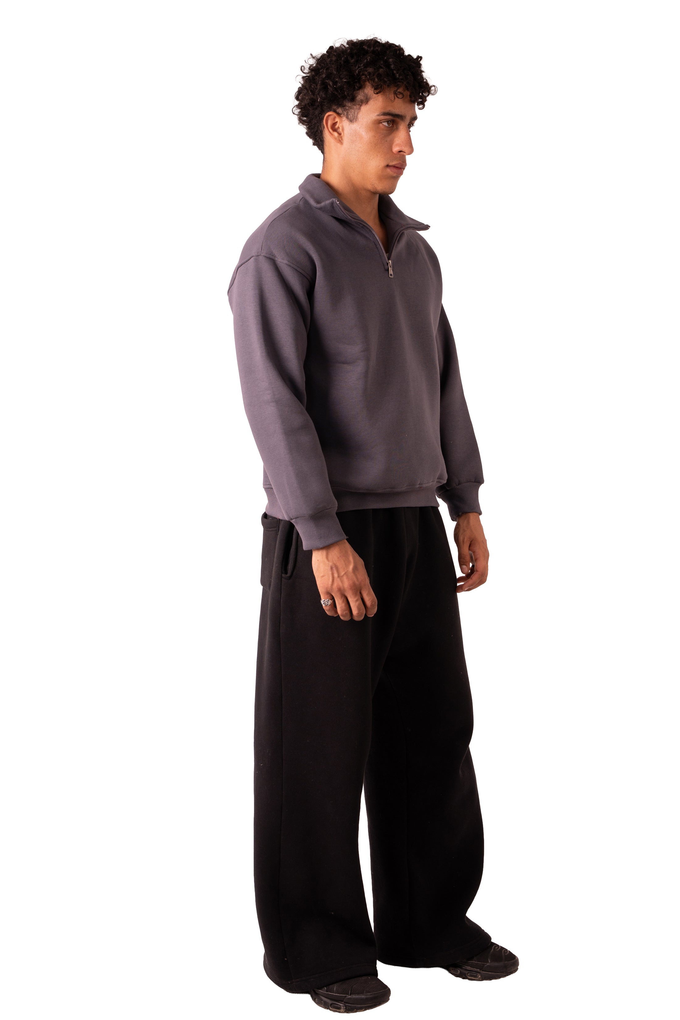 Quarter Zip - Dark Grey