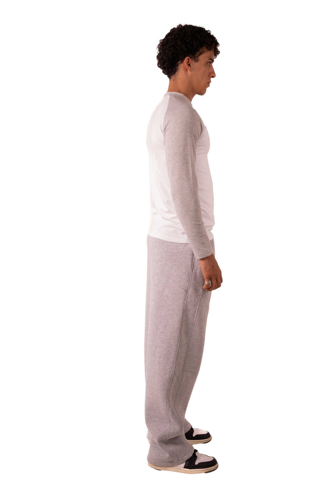 Reglan Tshirt - White x Light Grey