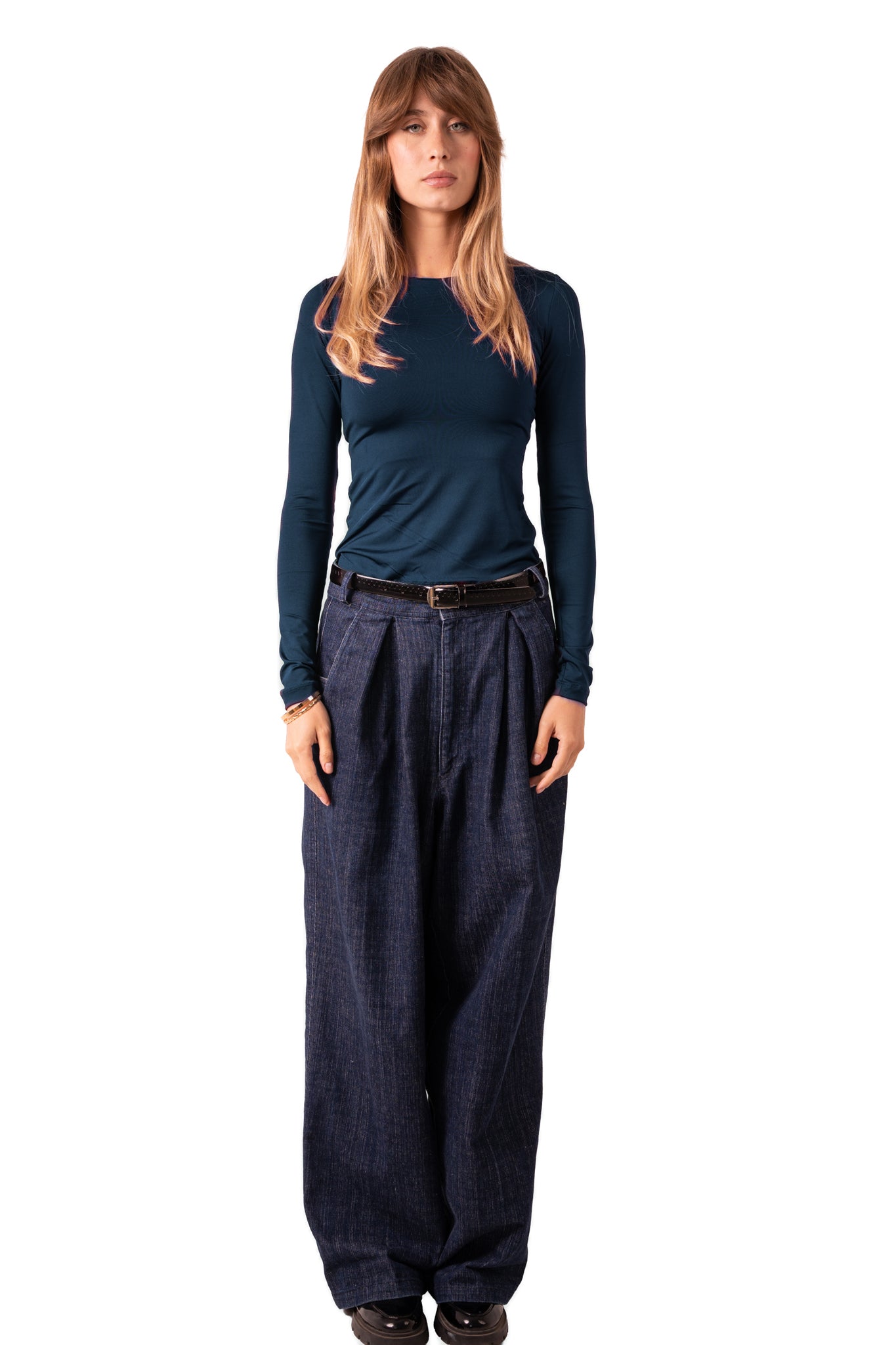 Scoop Neck Top - Emerald Green