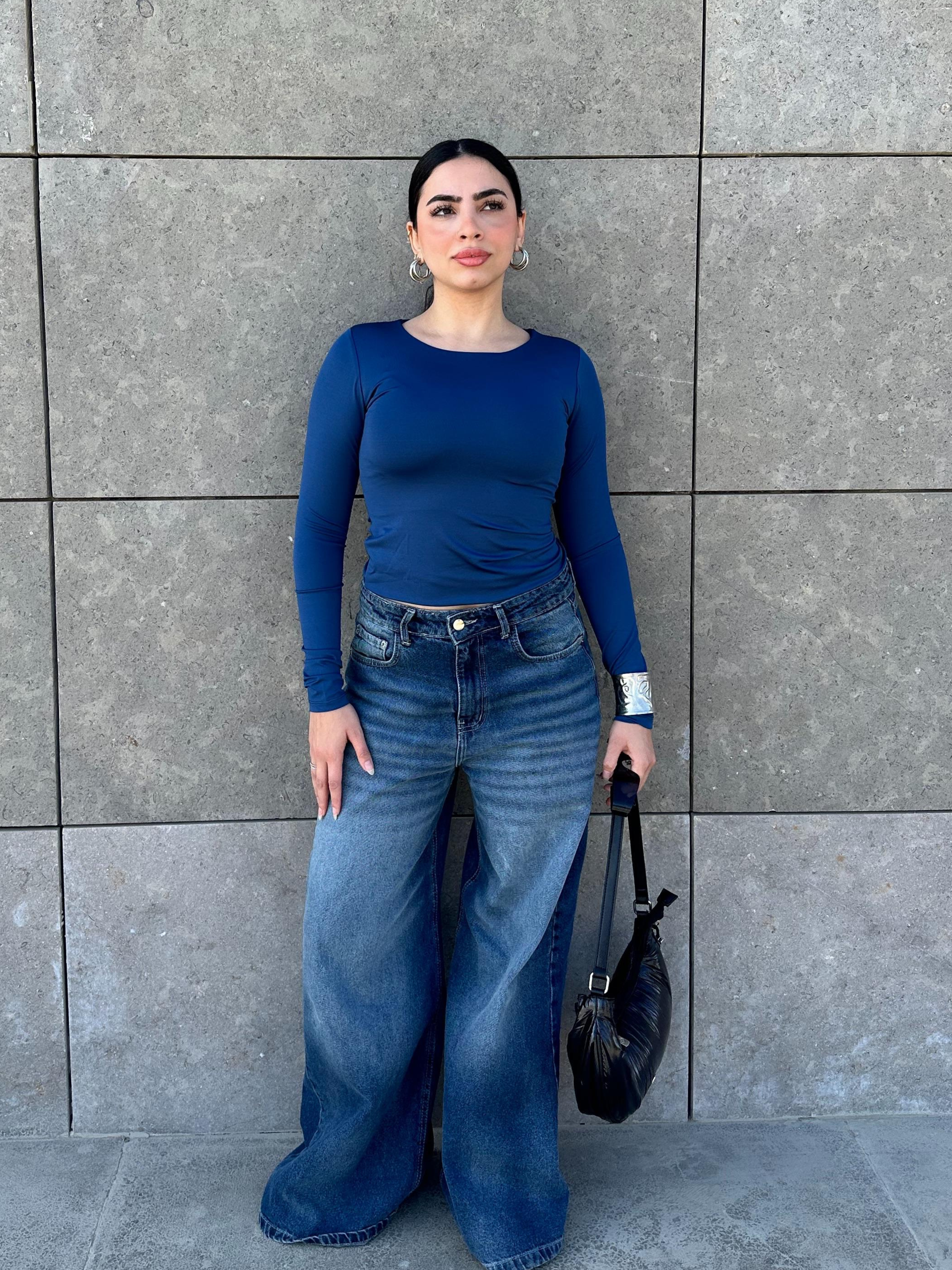 Scoop Neck Top - Royal Blue