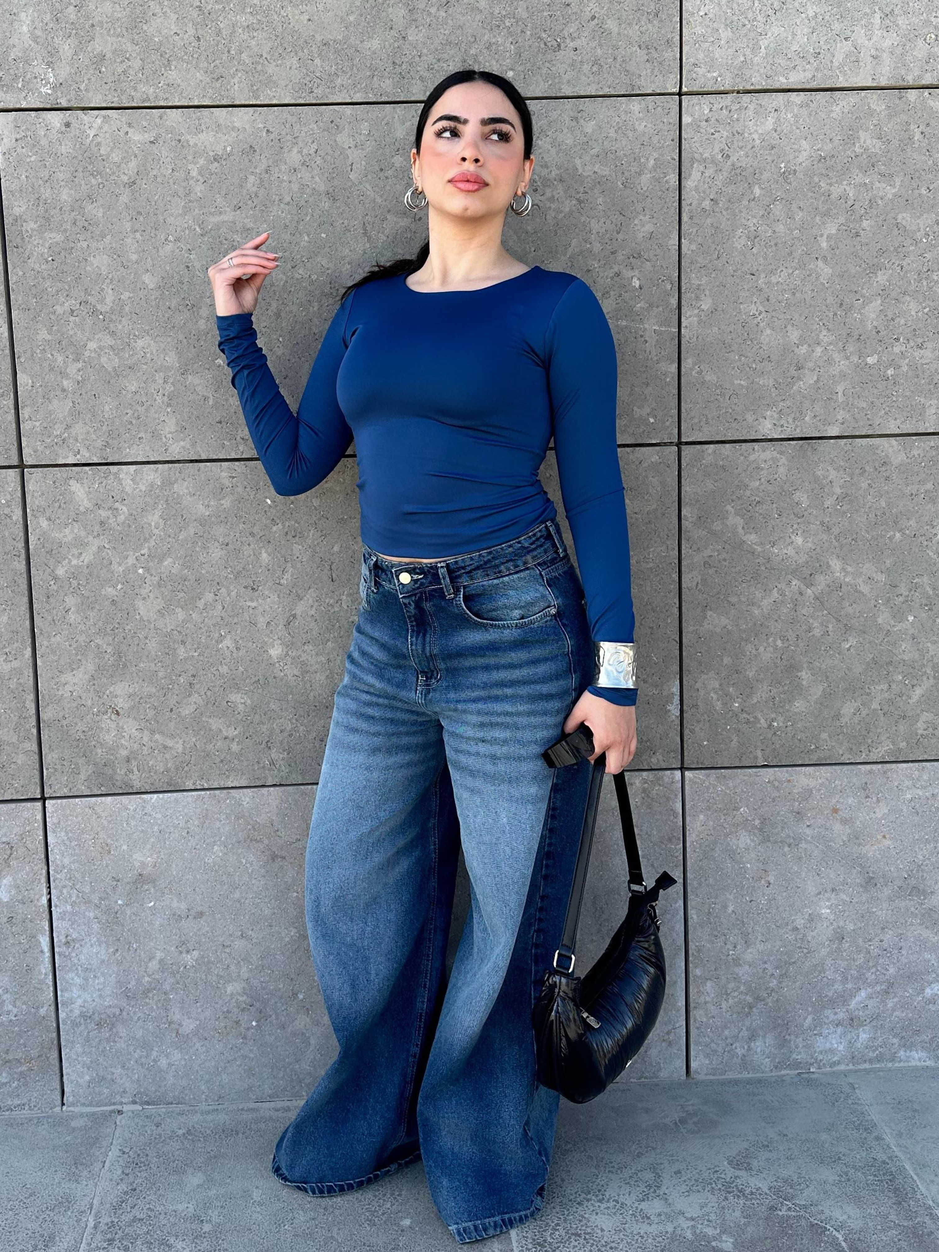 Scoop Neck Top - Royal Blue